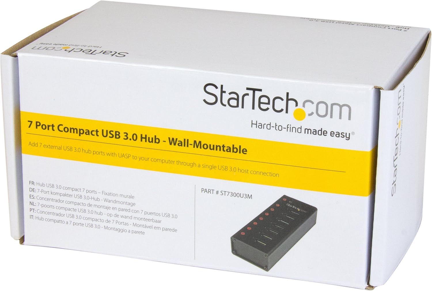 Startech.com HUB USB 3.0 SuperSpeed 7 Porte, Nero - immagine 4