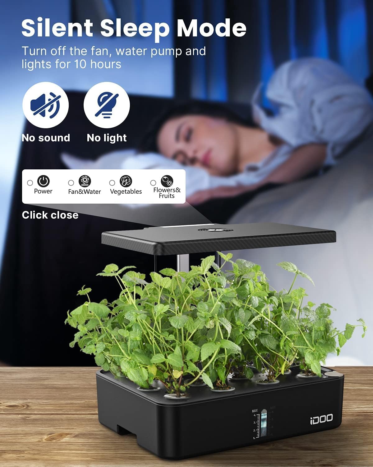 iDOO Smart Garden 12 Baccelli con Timer Automatico - immagine 7