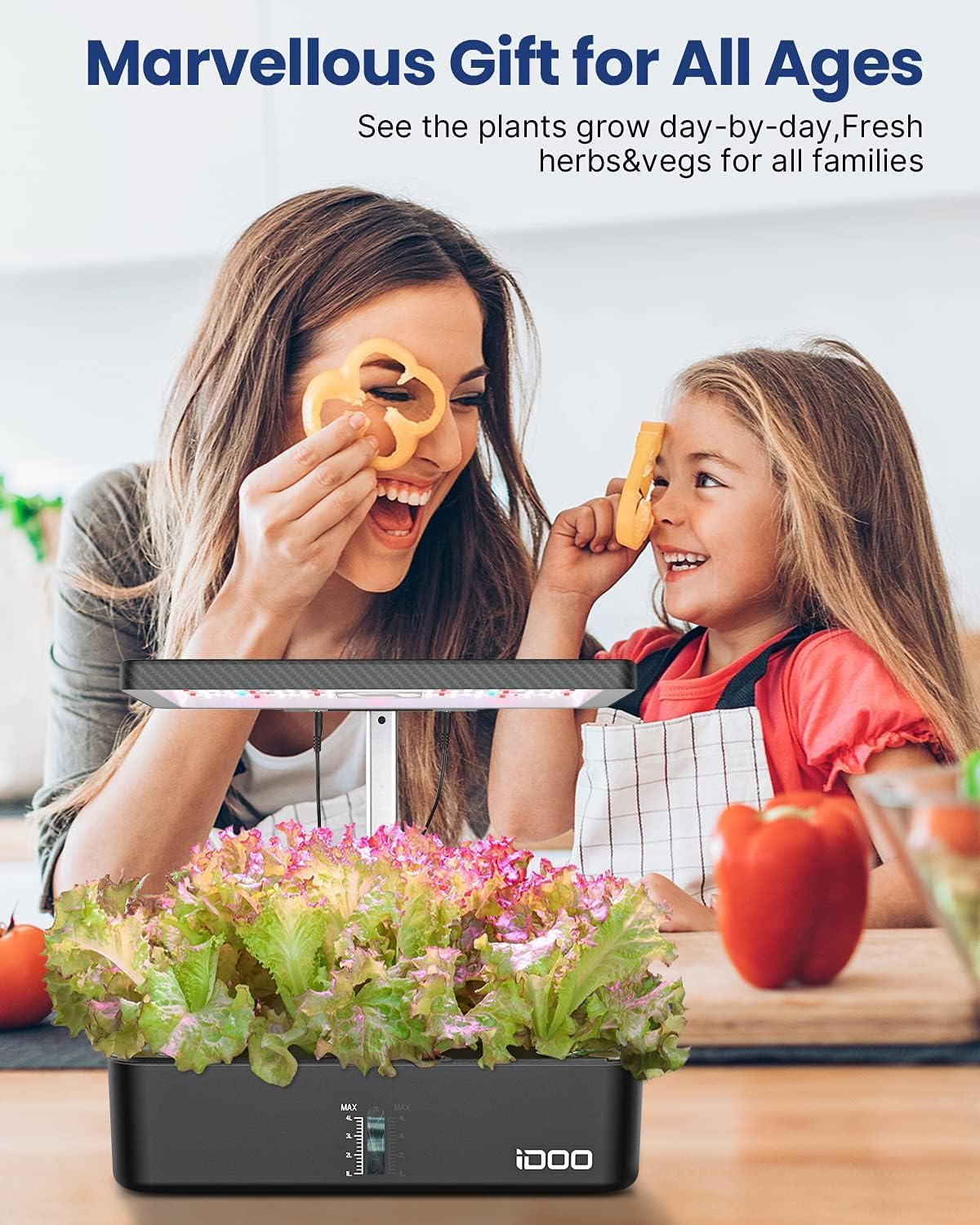 iDOO Smart Garden 12 Baccelli con Timer Automatico - immagine 8