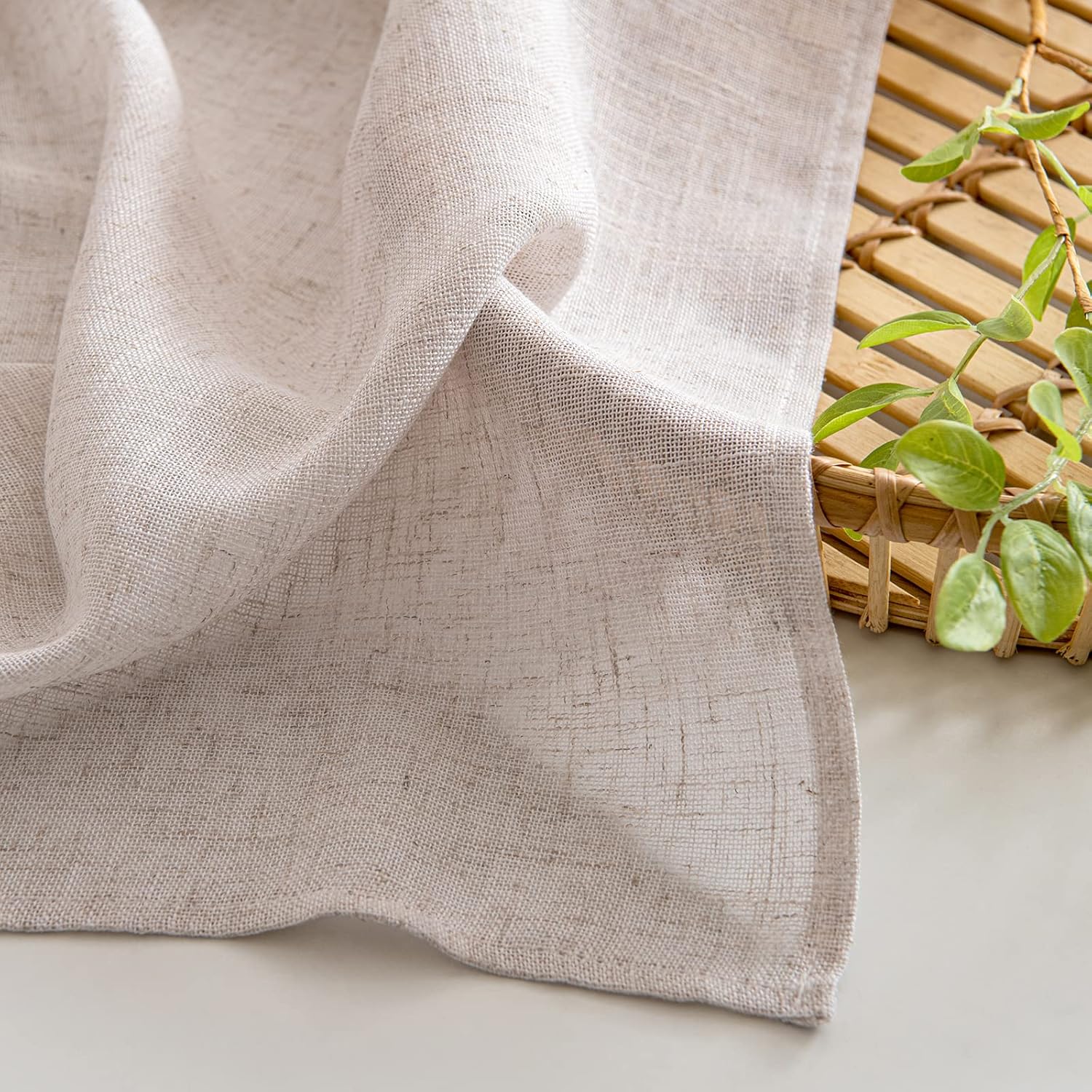 Miulee Tende Finestre Lino con Occhielli 140x245 cm - immagine 3