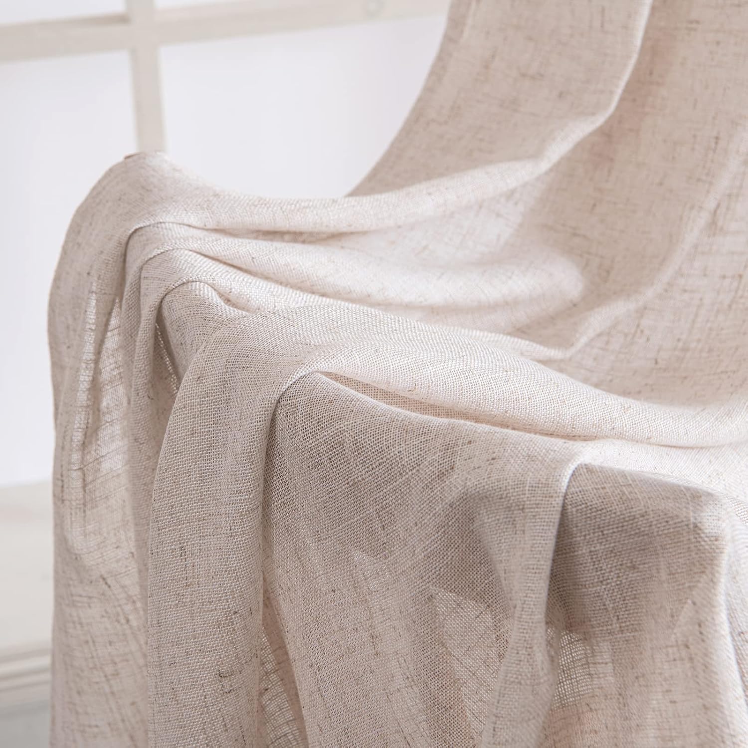 Miulee Tende Finestre Lino con Occhielli 140x245 cm - immagine 5