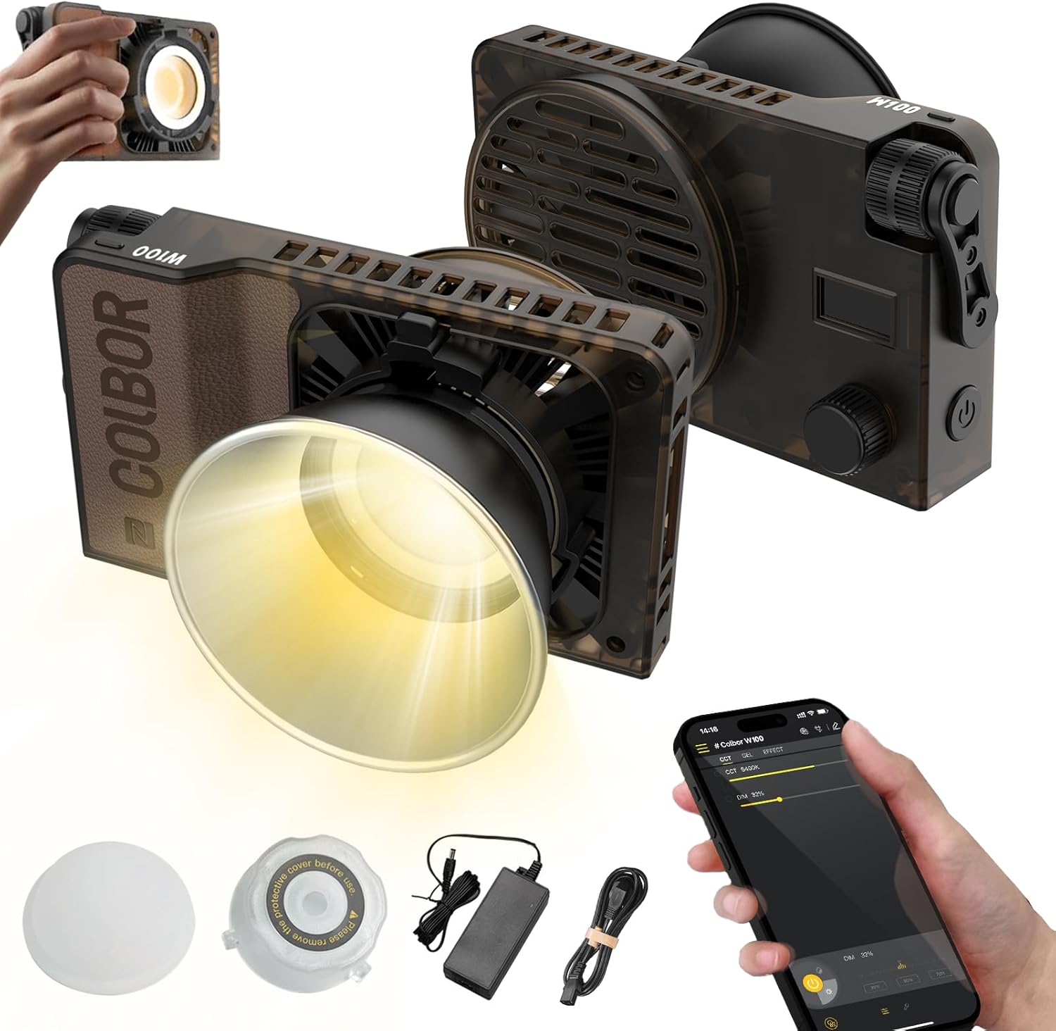 Colbor W100 - Luce Video LED Tascabile 100W - immagine 1