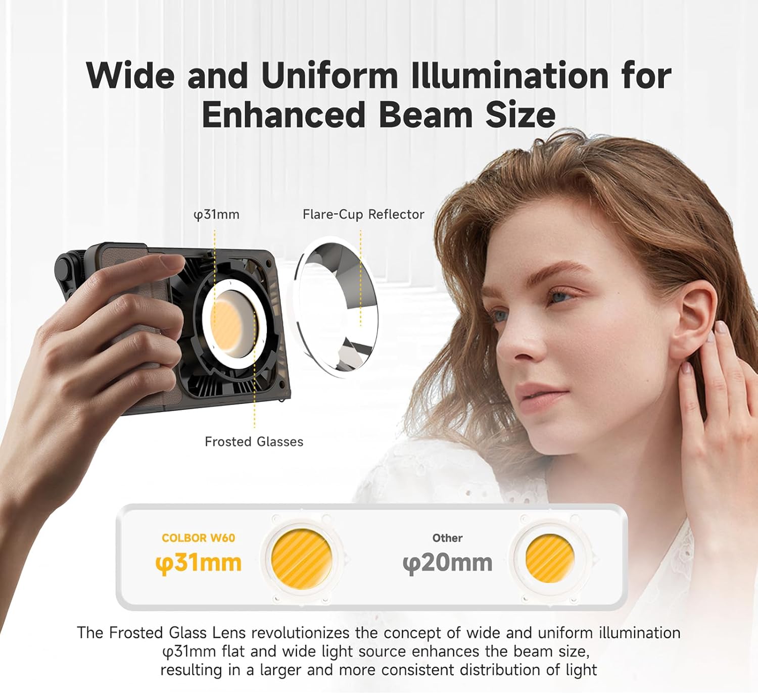 Colbor W100 - Luce Video LED Tascabile 100W - immagine 2