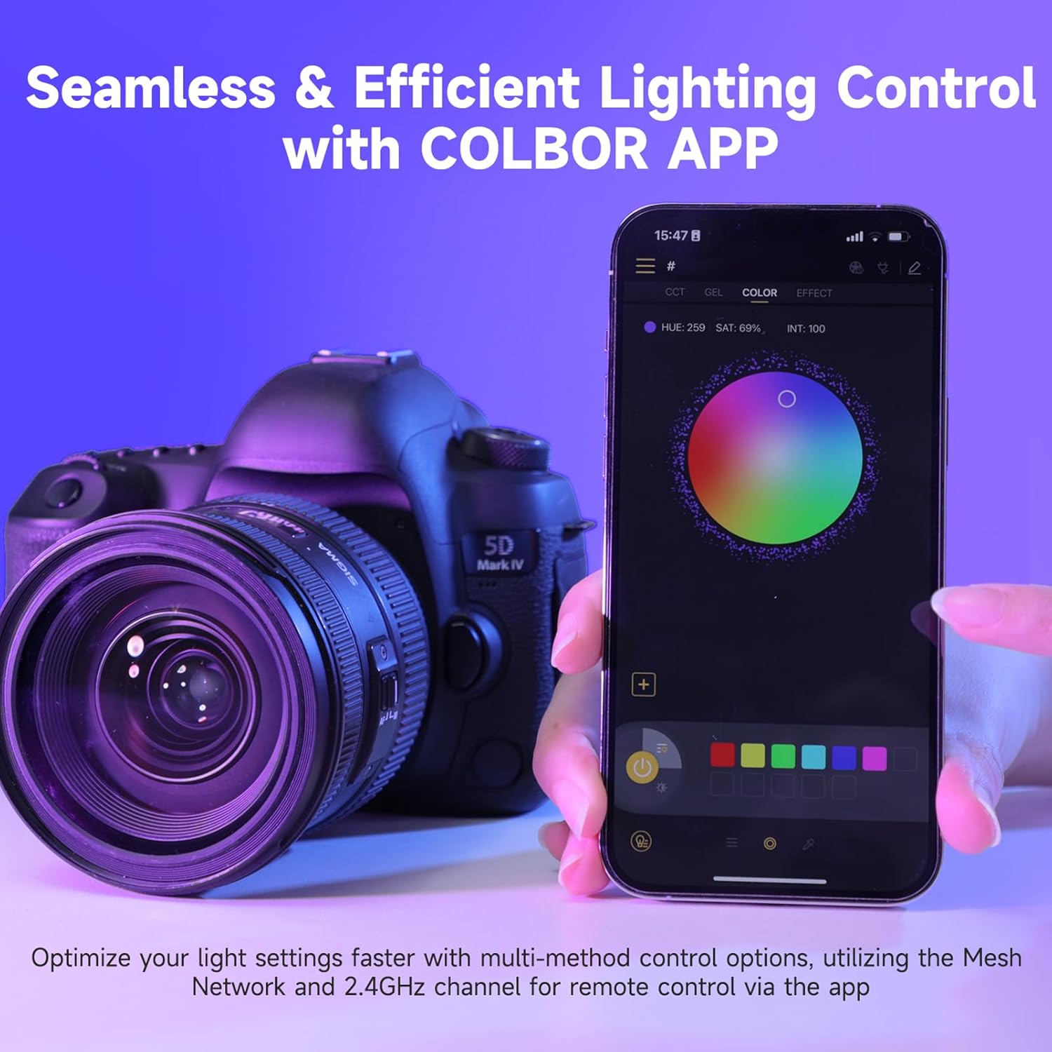 Colbor W100 - Luce Video LED Tascabile 100W - immagine 7