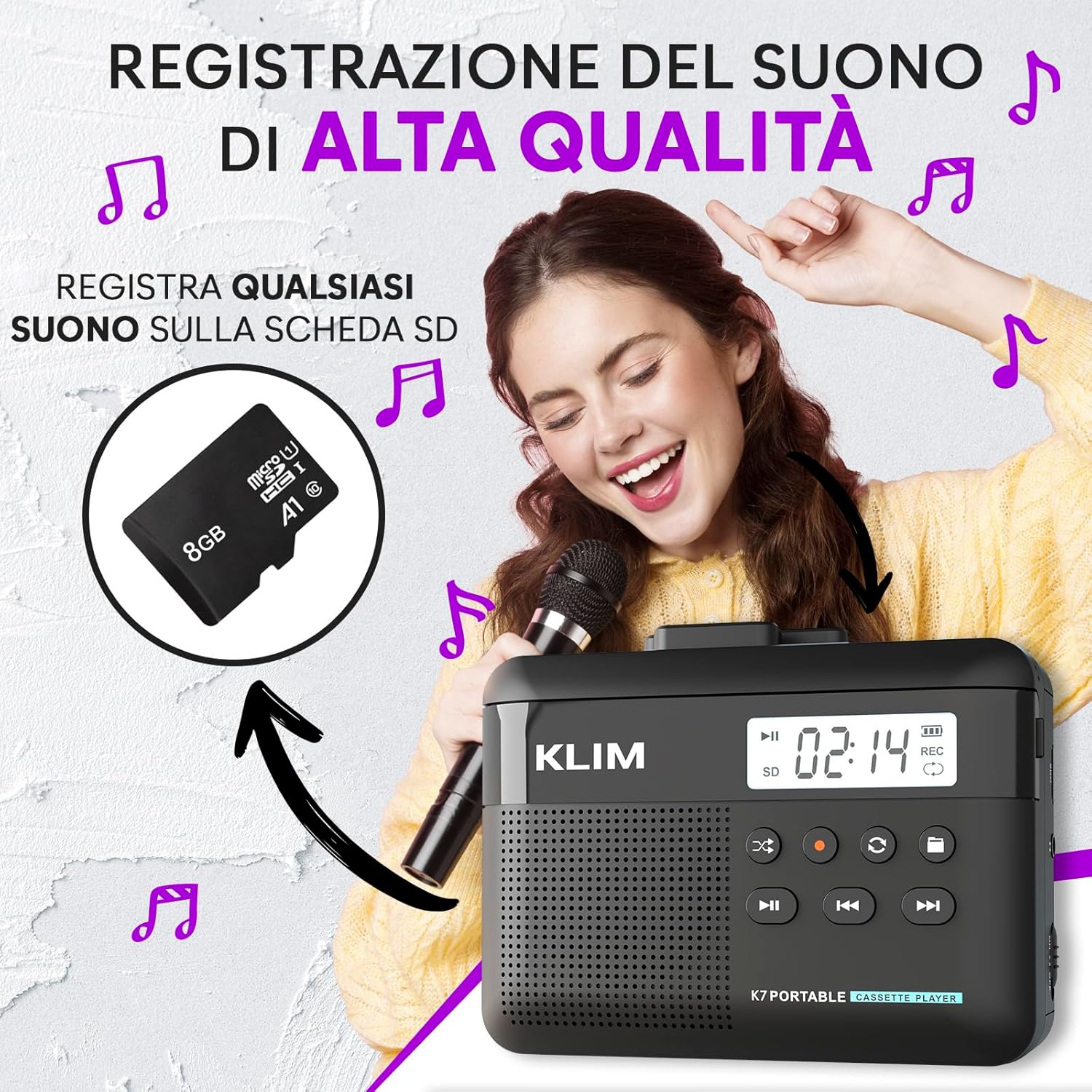 K7 Cassette Player - Convertitore Cassette MP3 - immagine 4