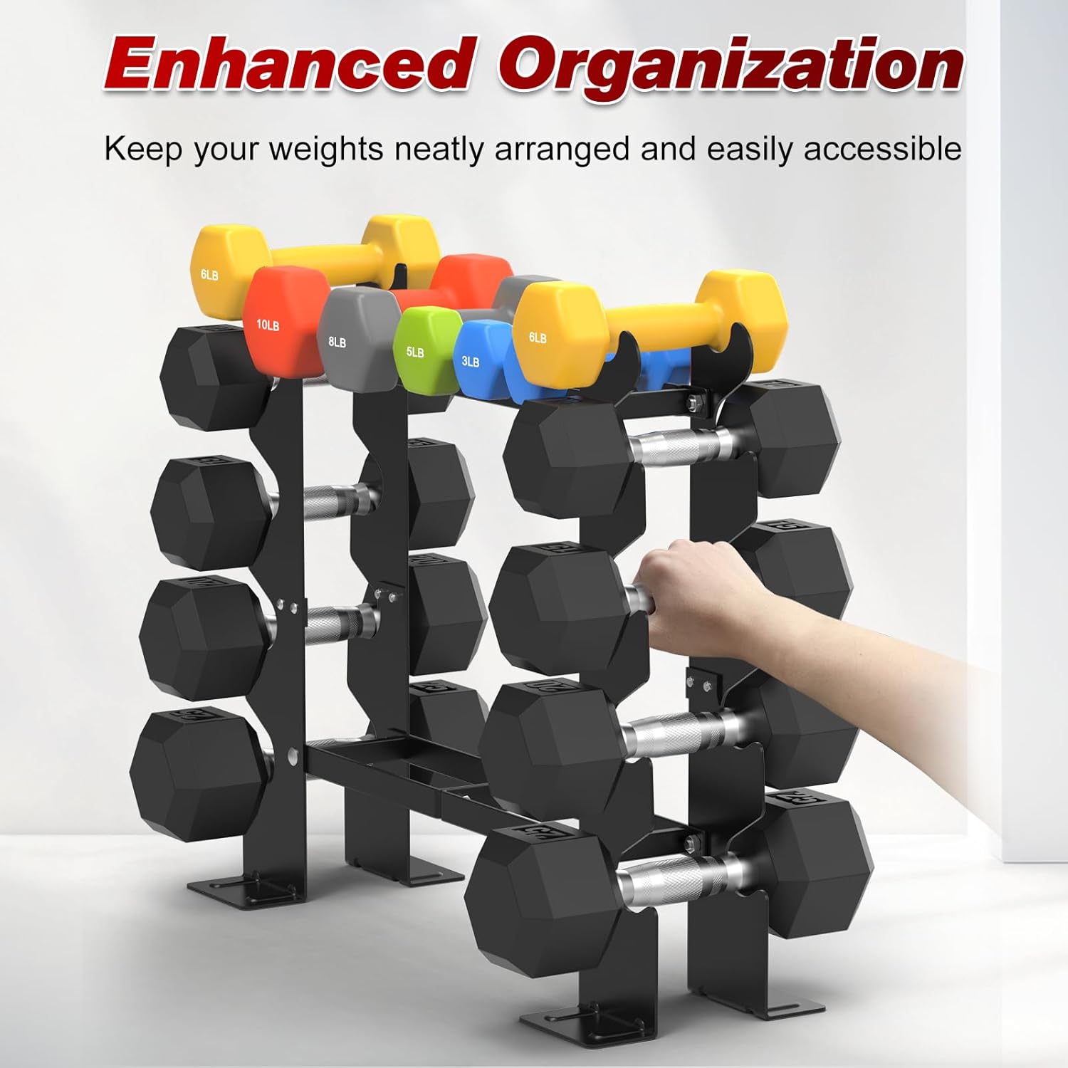 Relife Rebuild Your Life Rastrelliera Manubri Rettangolare - immagine 3