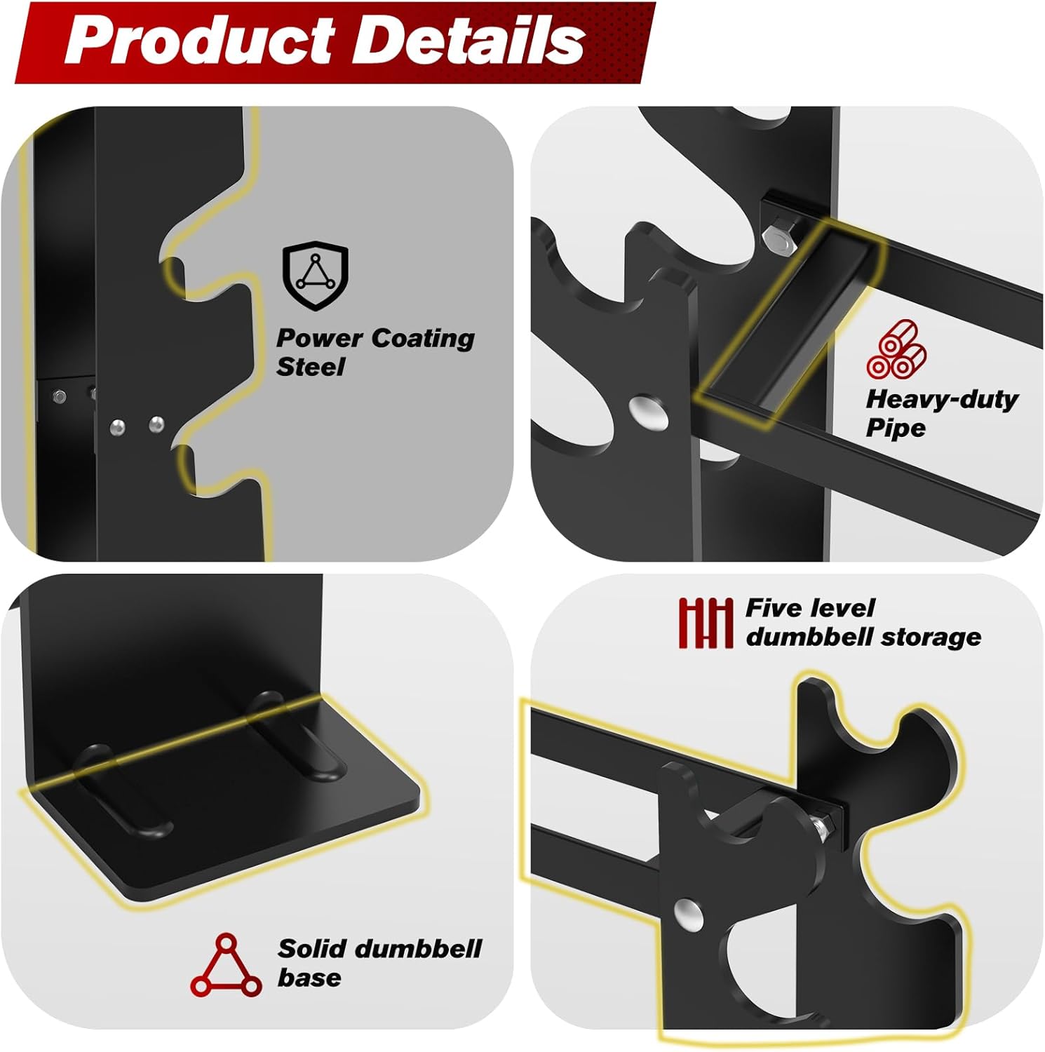 Relife Rebuild Your Life Rastrelliera Manubri Rettangolare - immagine 6