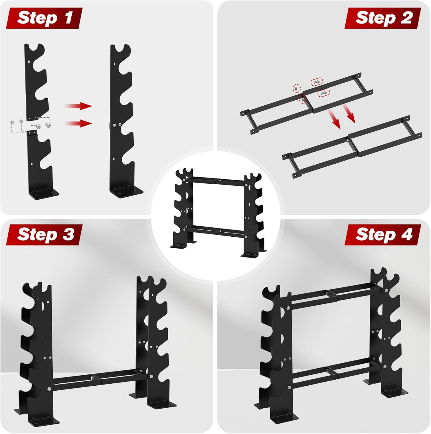 Relife Rebuild Your Life Rastrelliera Manubri Rettangolare - immagine 8