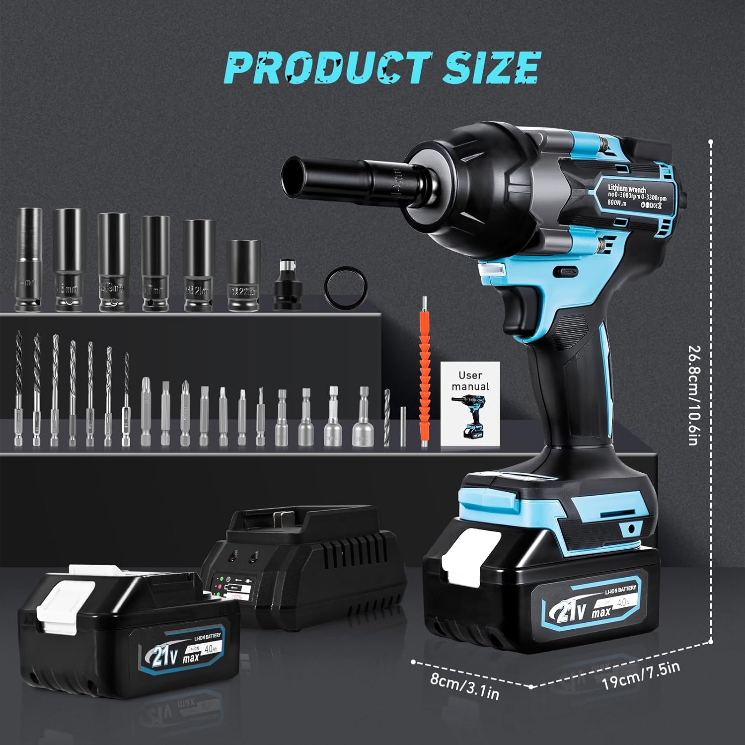 Tanniws Avvitatore a Impulsi 800N Brushless - immagine 2