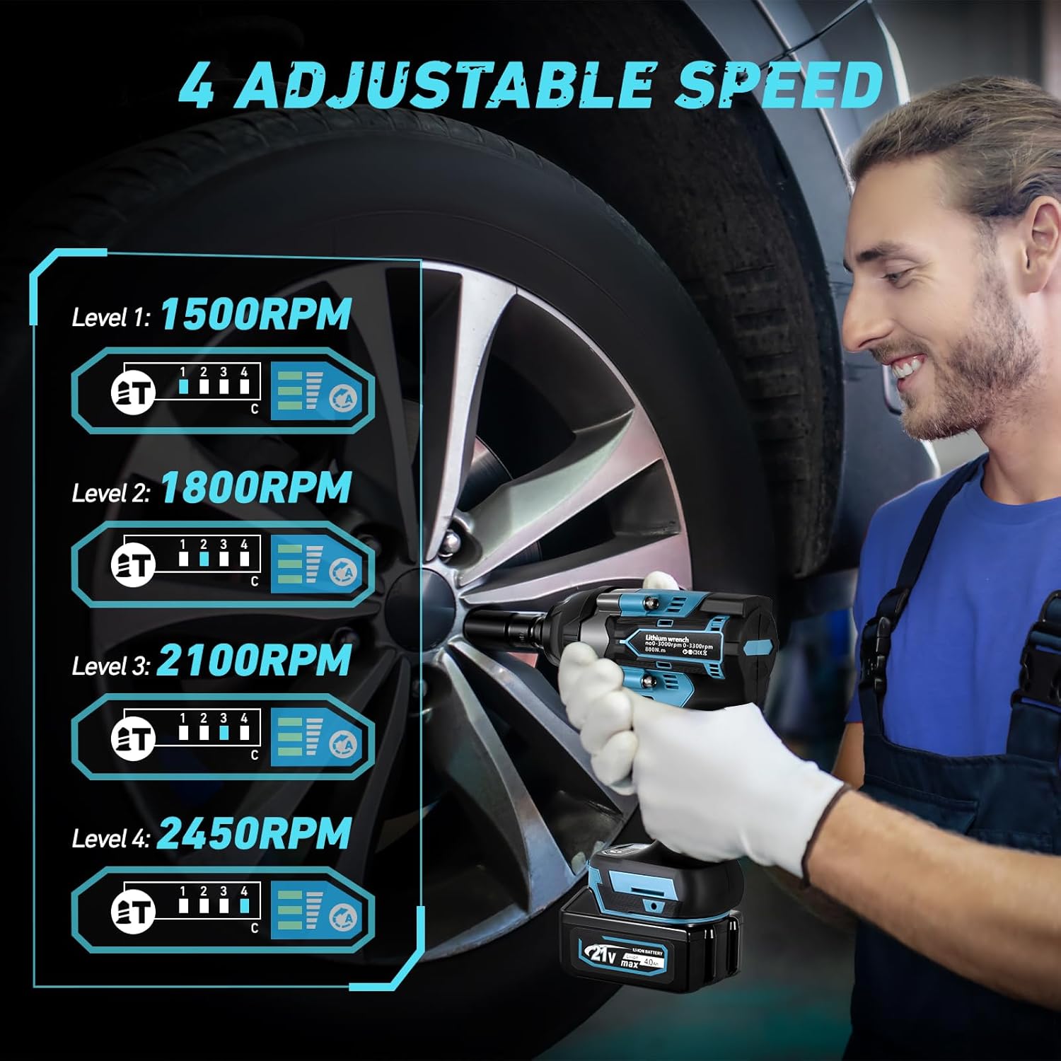 Tanniws Avvitatore a Impulsi 800N Brushless - immagine 4