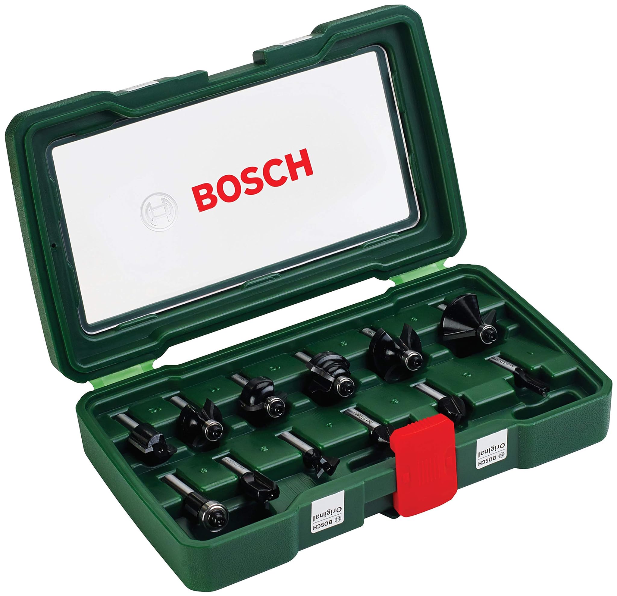 Bosch Home And Garden 2607019466 Set Misto, 12 Frese HM, Nero, Gambo 8 Mm