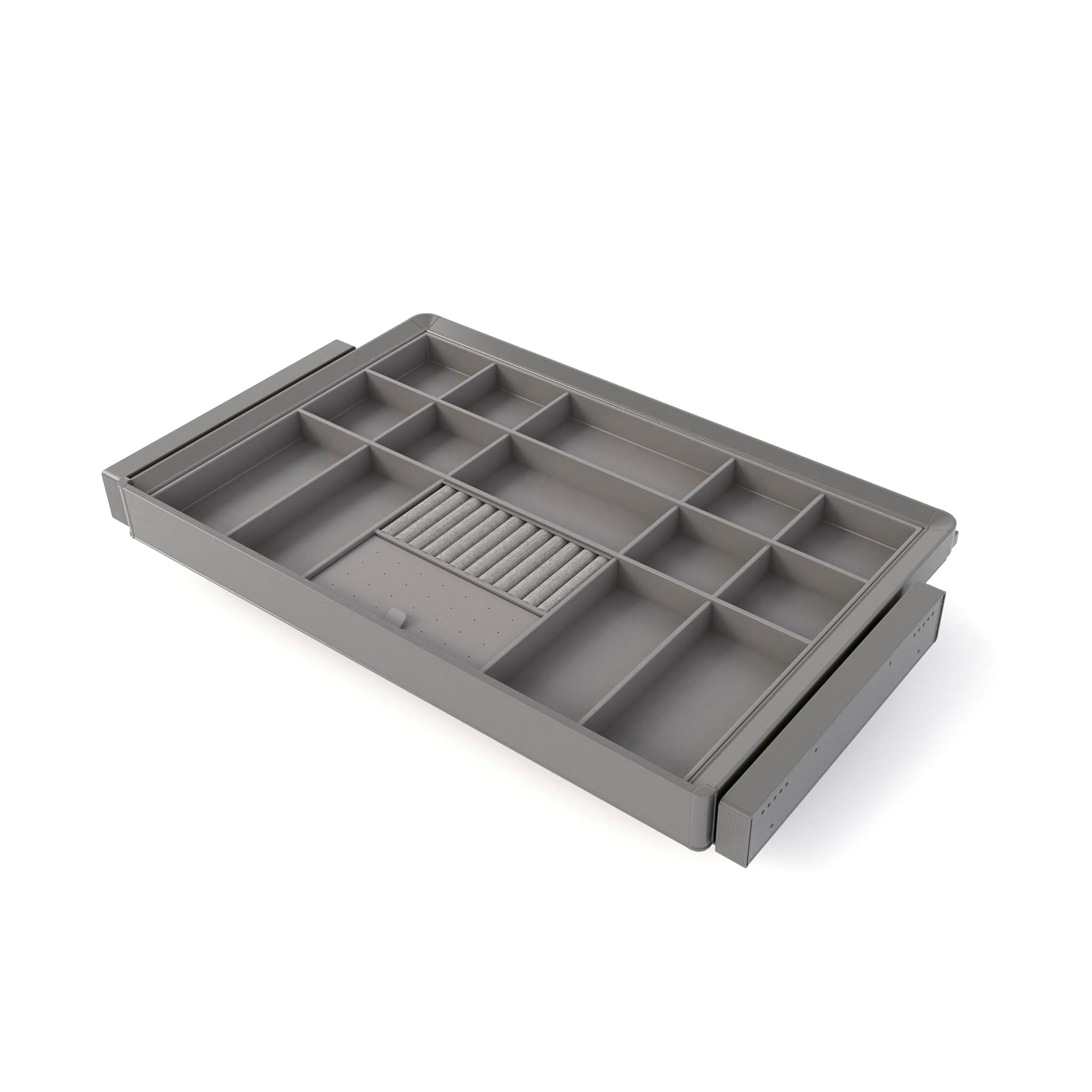 Emuca - Kit Cassetto Organizzatore Quartz per Armadi 80cm