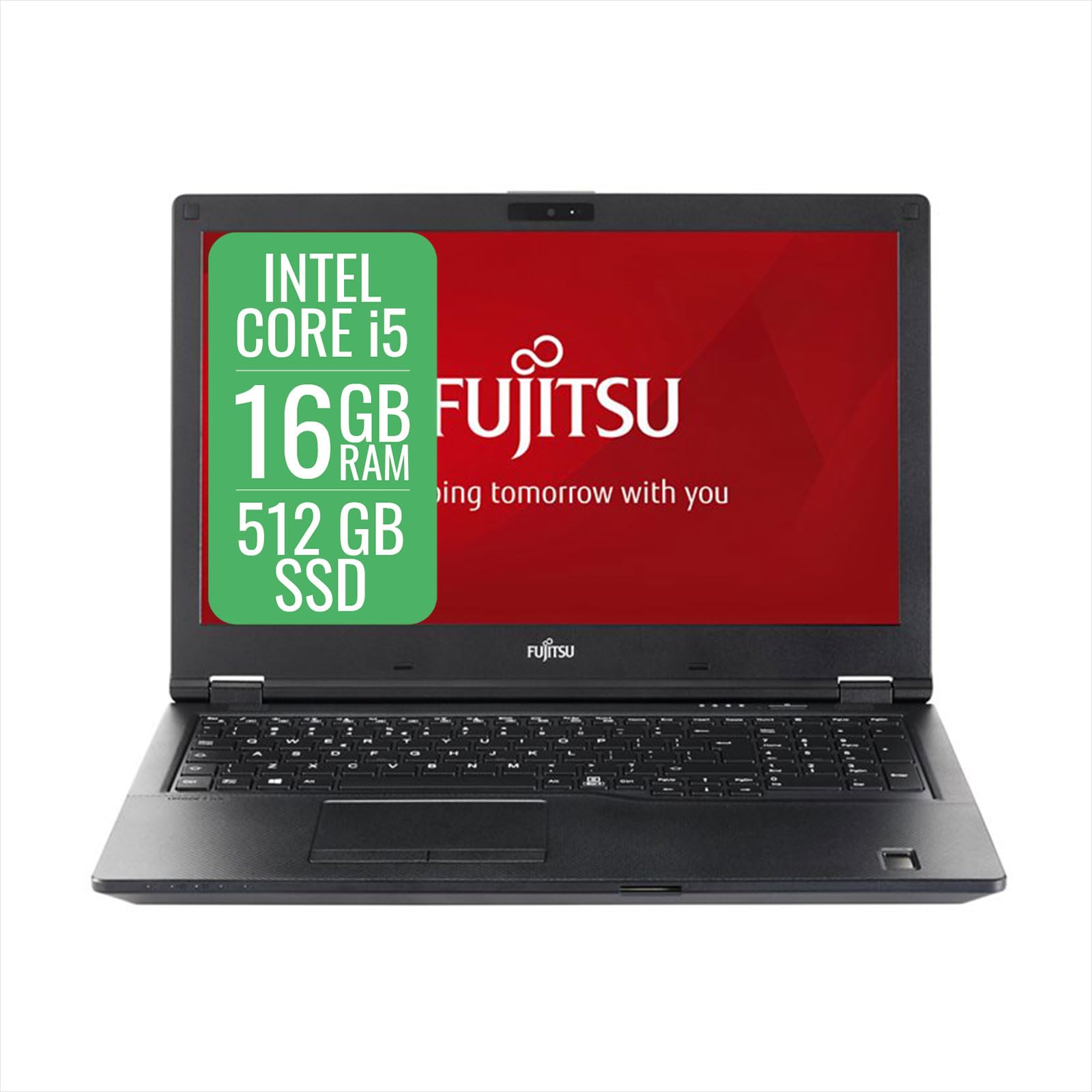 Fujitsu Lifebook U7410 Pc Portatile Notebook Intel Core i5-10310U, Ram 16 Gb, SSD 512 Gb, Display da 14", WiFi, BT, Windows 11 Pro + Libre Office (Ricondizionato)
