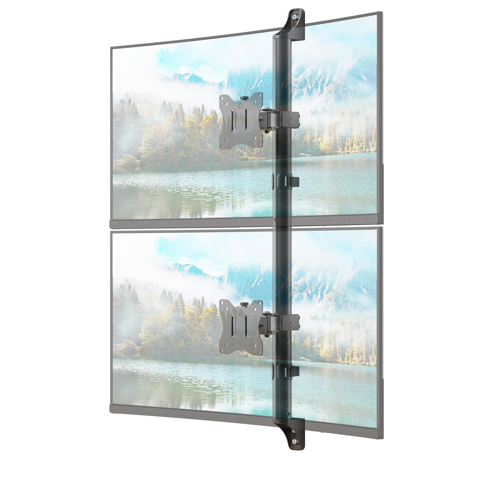 Supporto Muro Doppio Monitor 17-32" fino a 9KG, Nero