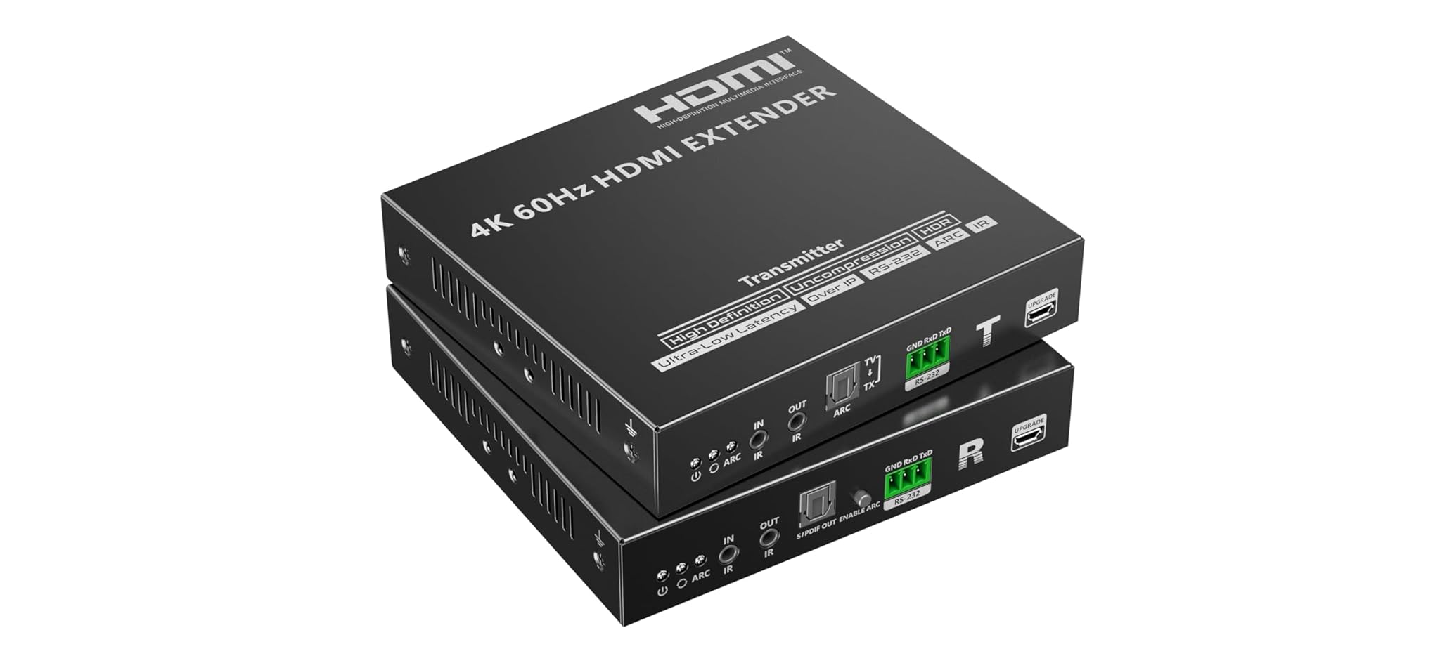 Premiumcord Extender HDMI 4K 80m su 10G LAN, Nero