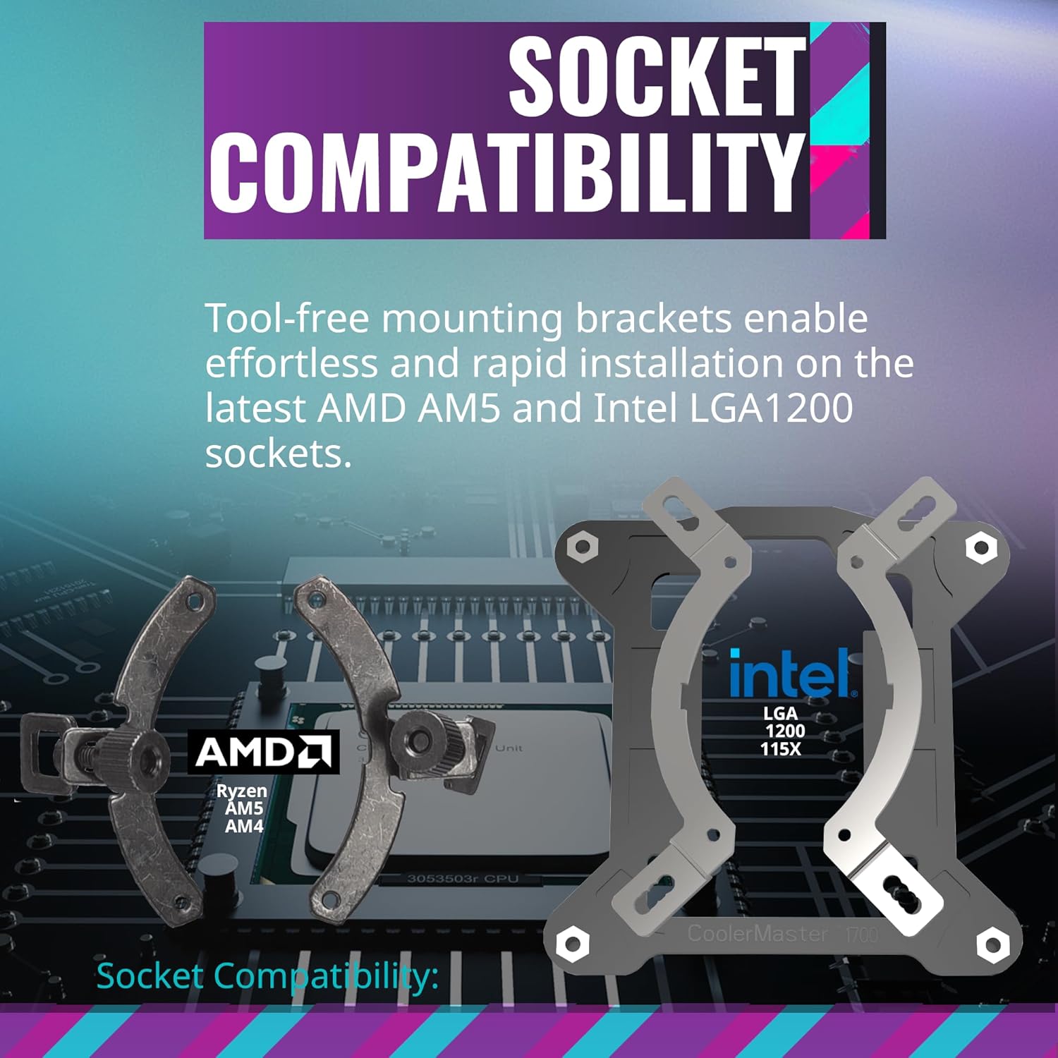 Cooler Master MasterLiquid ML360 Illusion ARGB AIO CPU Cooler - immagine 6