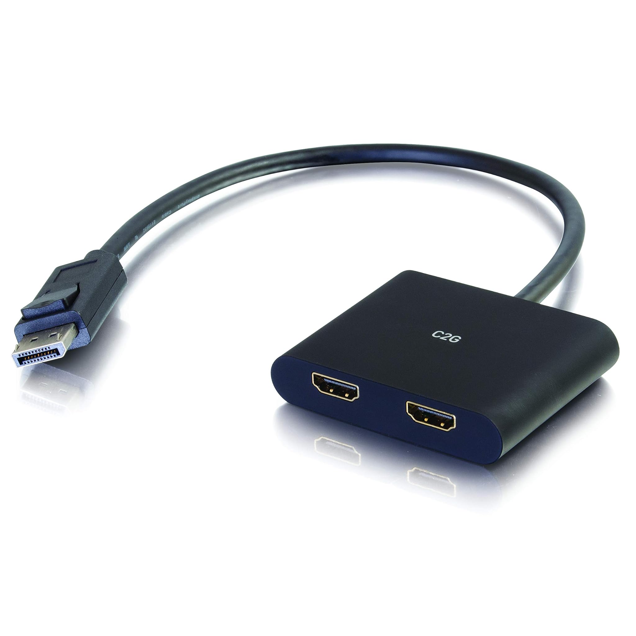 C2g DisplayPort 1.2 a Doppio HDMI 4K MST Hub, Nero