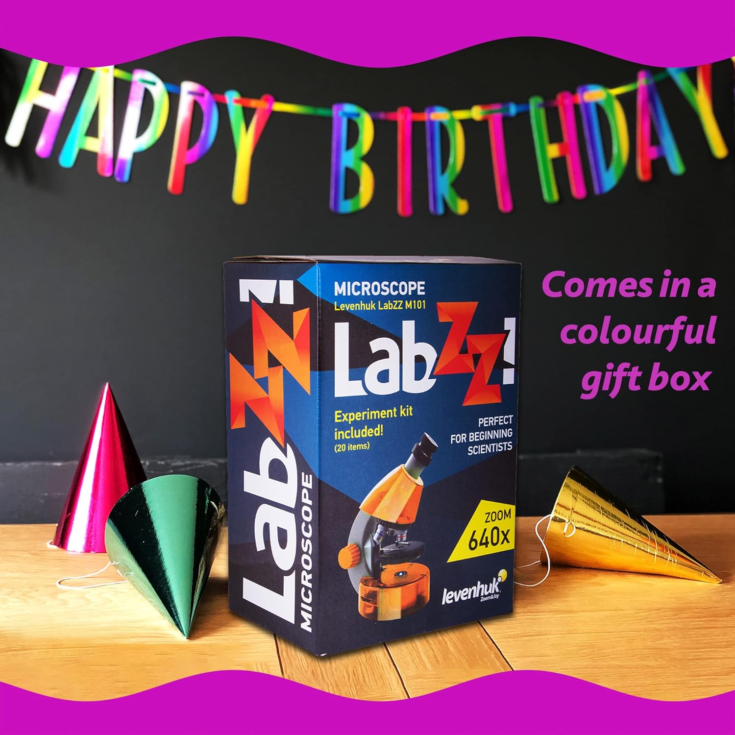 Levenhuk LabZZ M101 Amethyst - Microscopio Bambini 640x - immagine 3