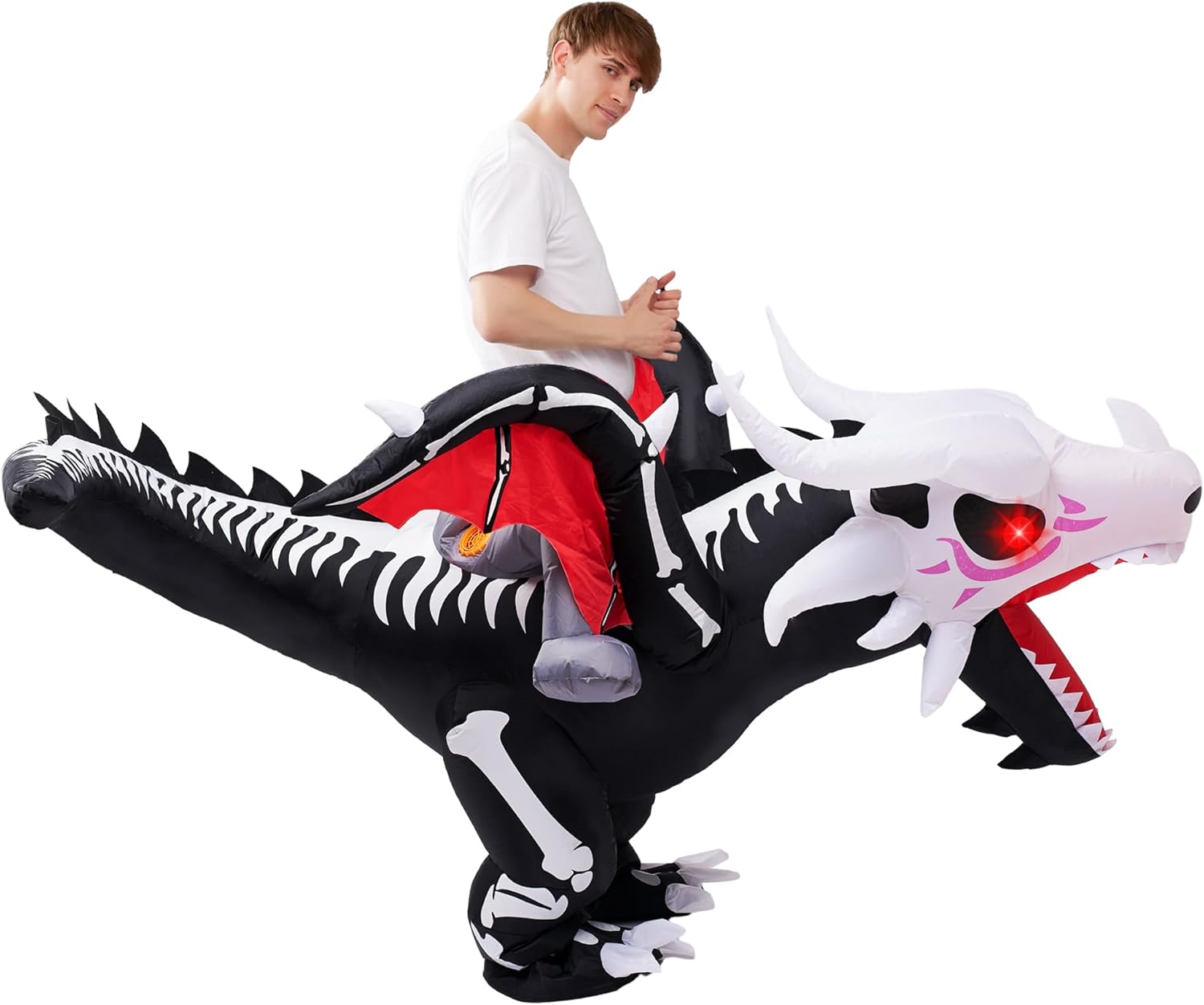 Drago scheletro freddo cavalcabile - immagine 3