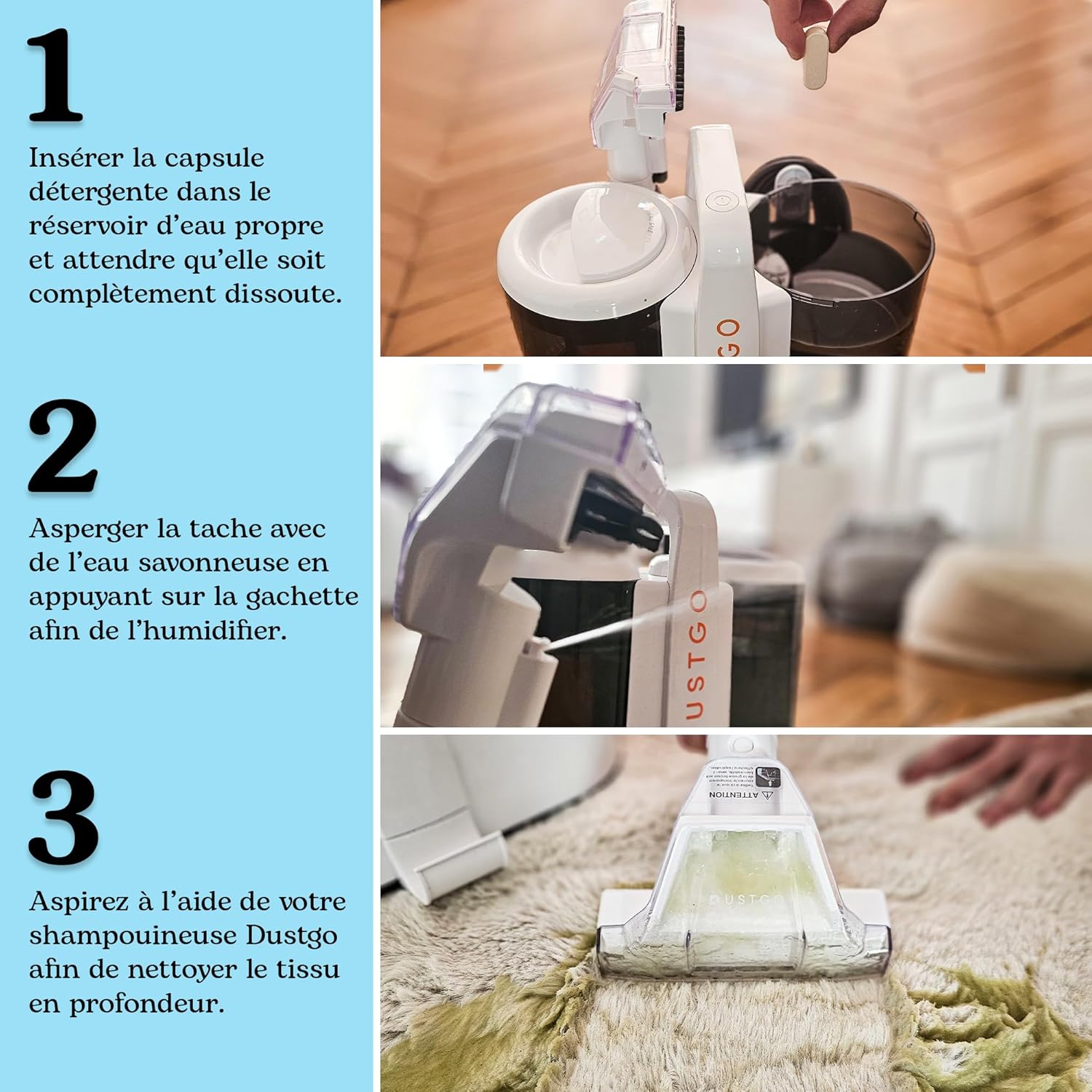 Shampouineuse per Divano e Tappeti 600W - immagine 7