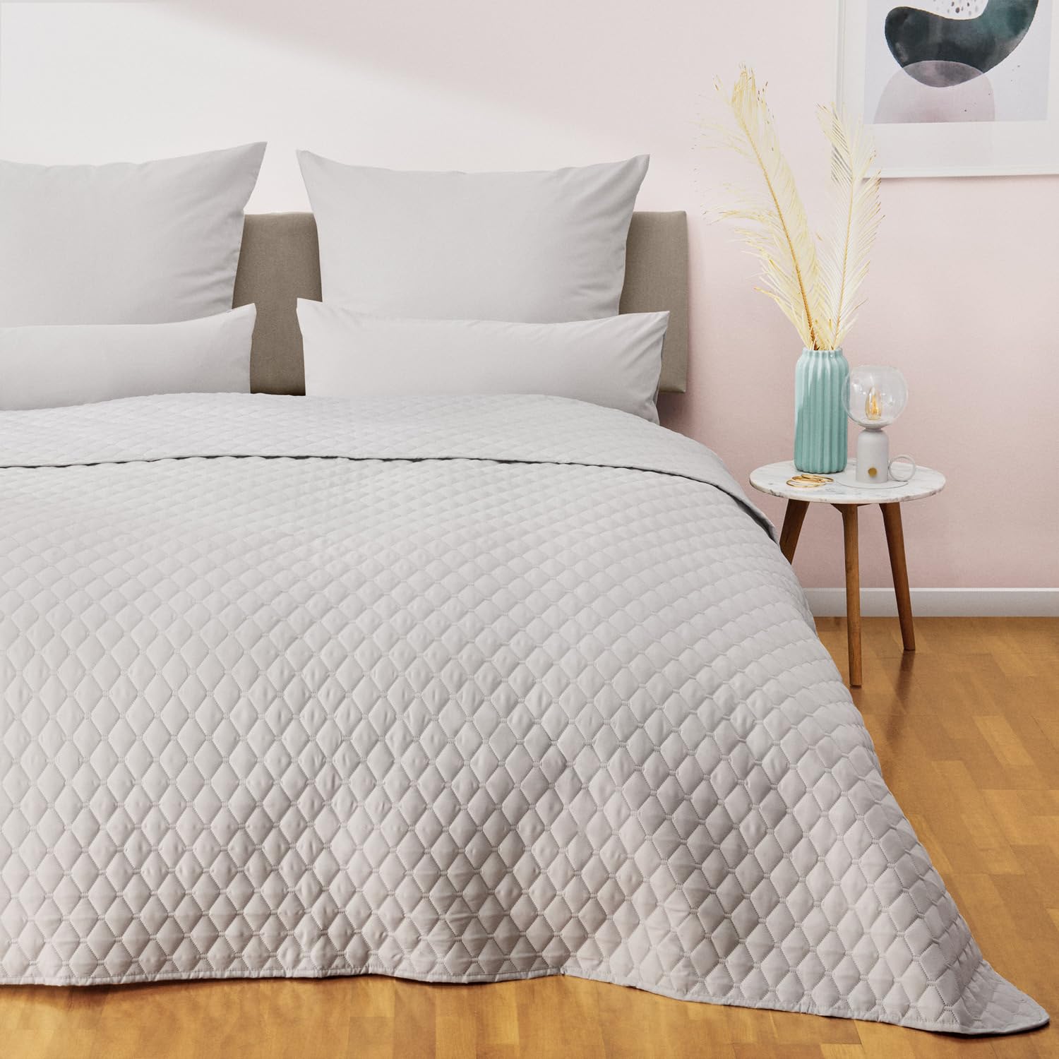 Blumtal Copriletto Trapuntato Matrimoniale 240x260cm, Grigio