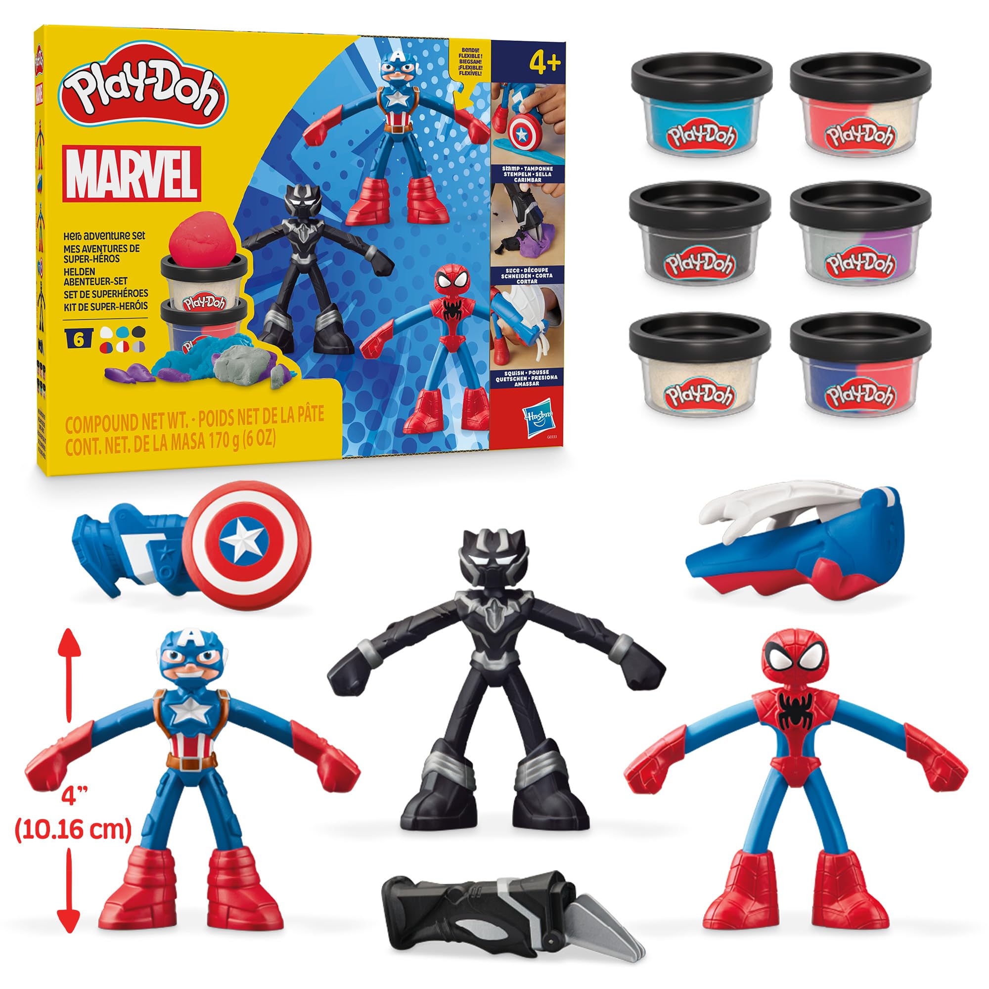 Hasbro Play-Doh Marvel Hero Adventure Set Plastilina