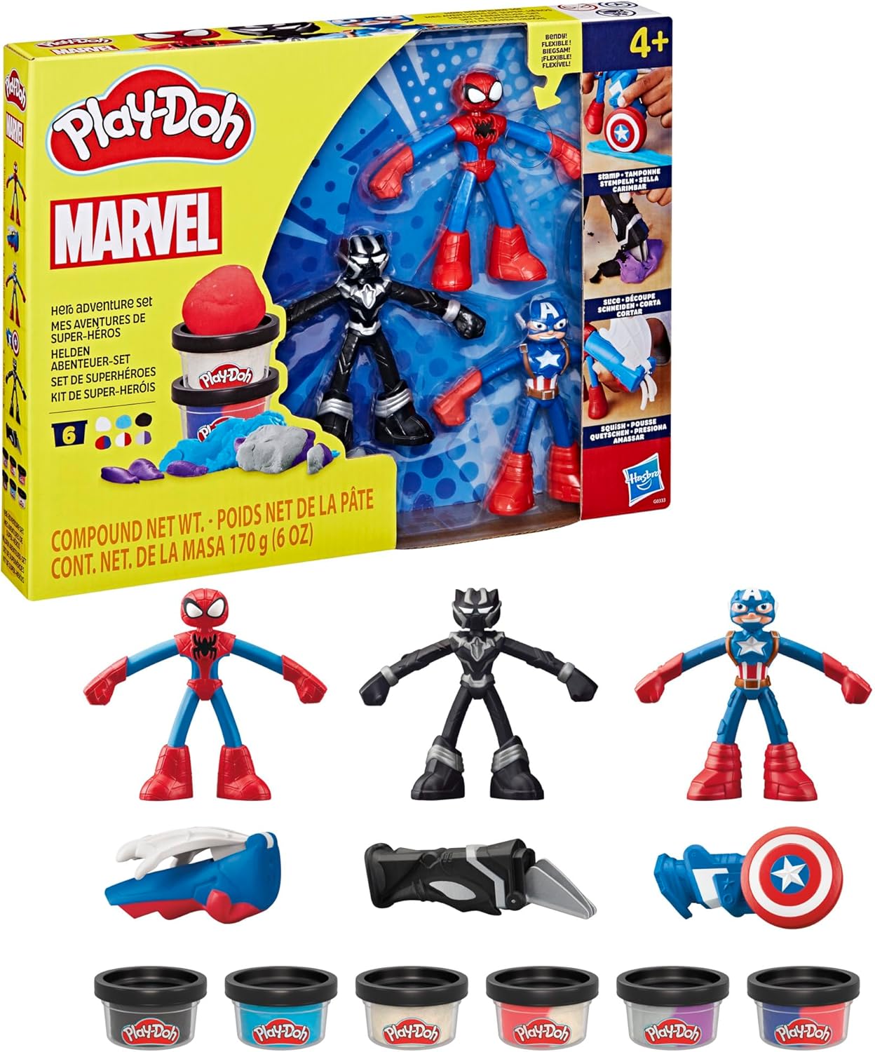 Hasbro Play-Doh Marvel Hero Adventure Set Plastilina - immagine 10