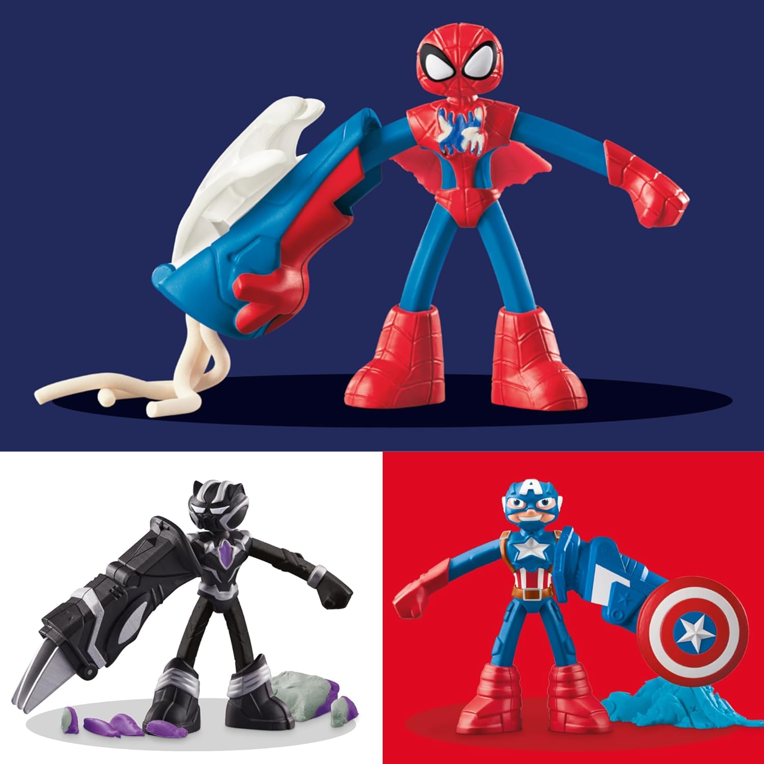 Hasbro Play-Doh Marvel Hero Adventure Set Plastilina - immagine 3