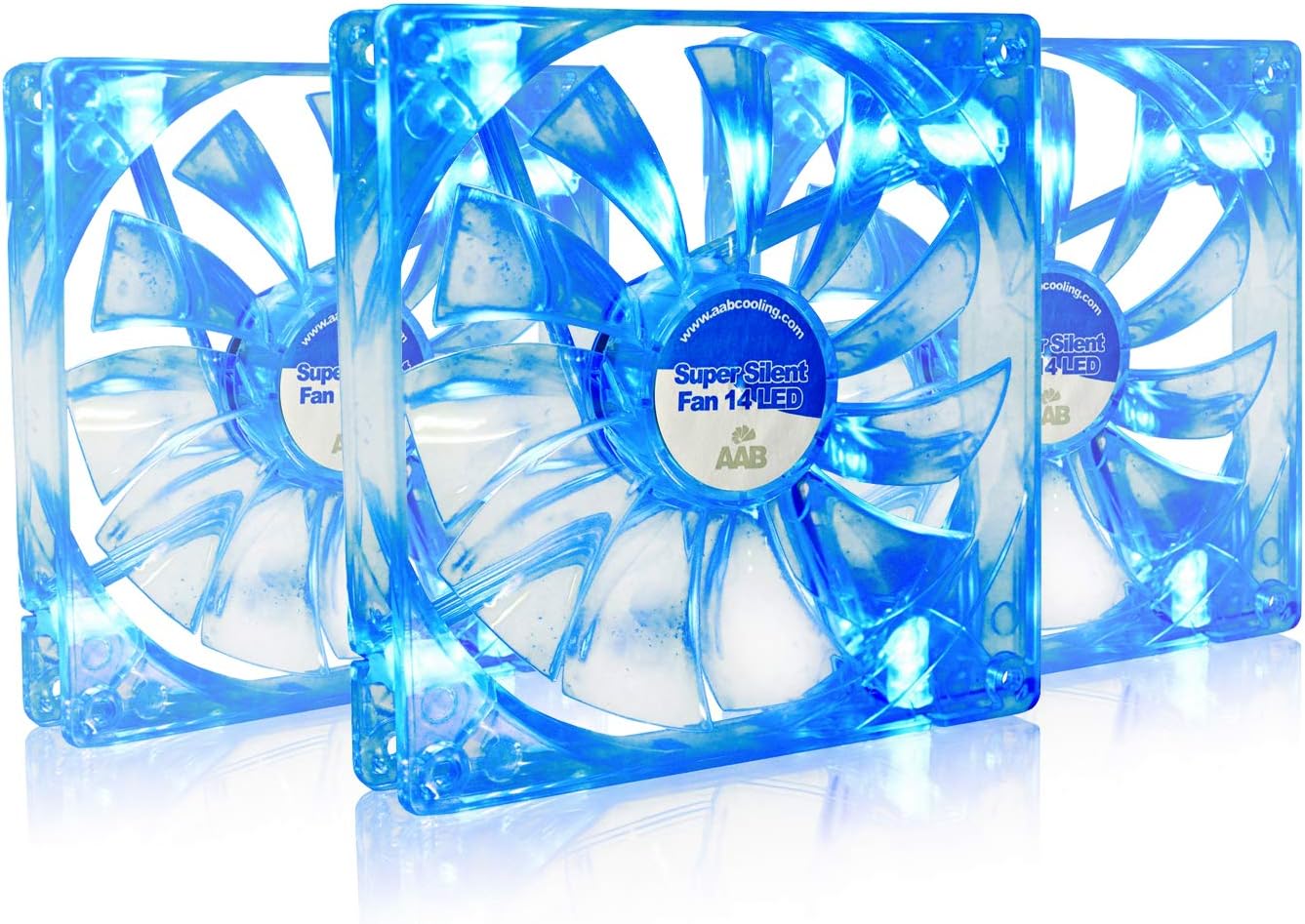 Aabcooling Super Silent Fan 14 Blue LED - 3 Pezzi - immagine 1