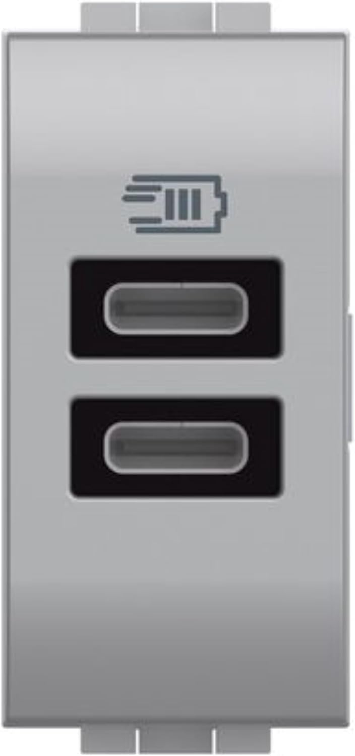 Bticino NT4191CC Caricatore USB-C Doppio 15W, Tech - immagine 1
