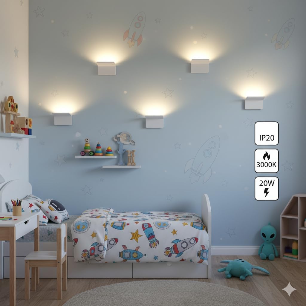 M Ledme - Applique da Parete LED Double White 20W - immagine 4