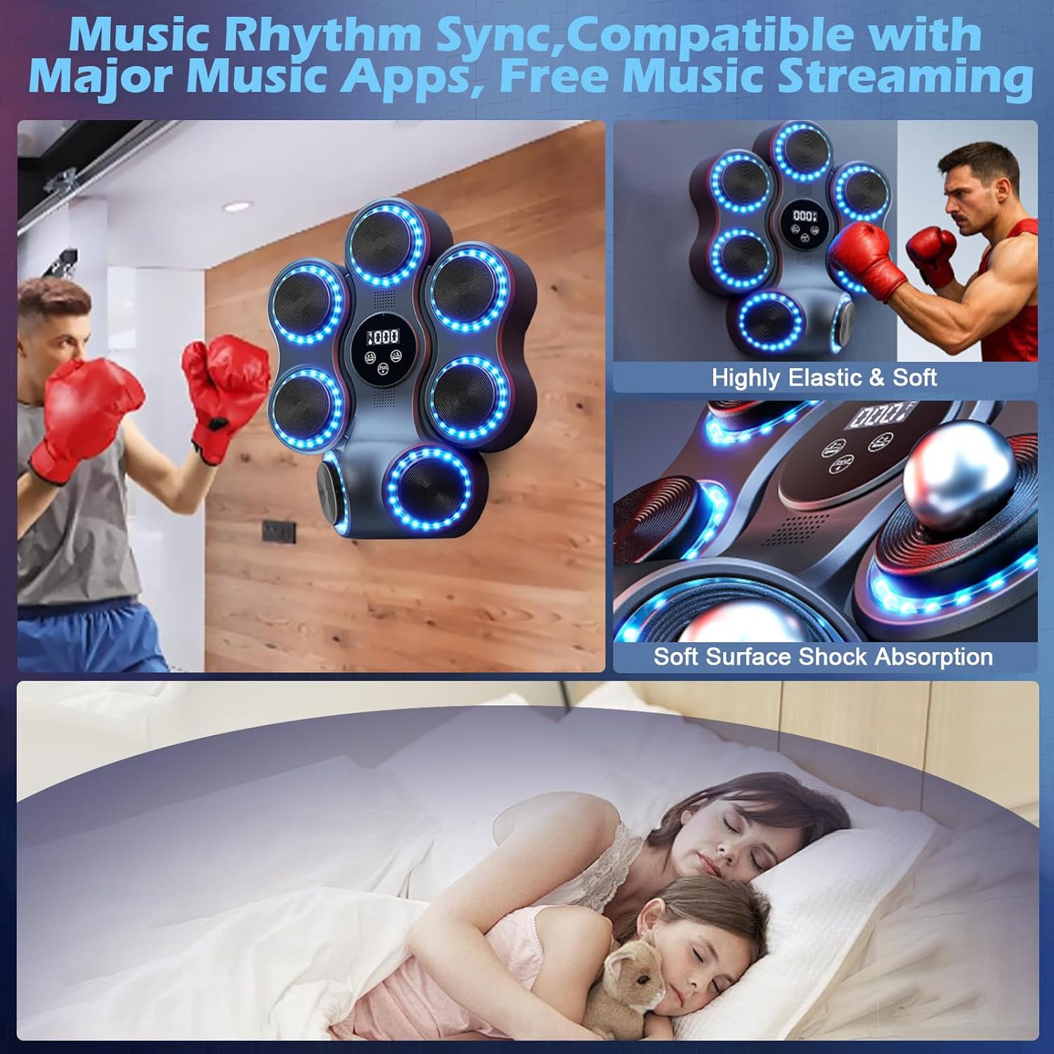 Music Boxing Machine Beatpunch - 11 Modalità, 9 Velocità - immagine 5