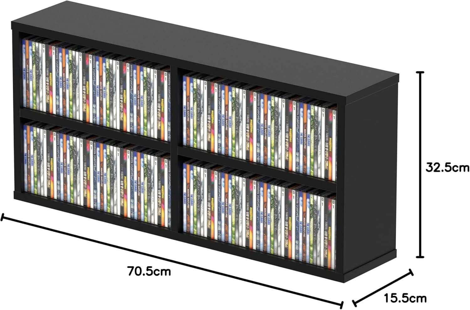 Glorious CD Box 180 - Scatola per Compact Disc, Nero - immagine 7