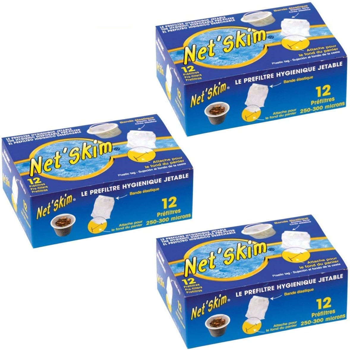 NETSKIM 36 Sacchetti Pre Filtro Universale per Skimmer