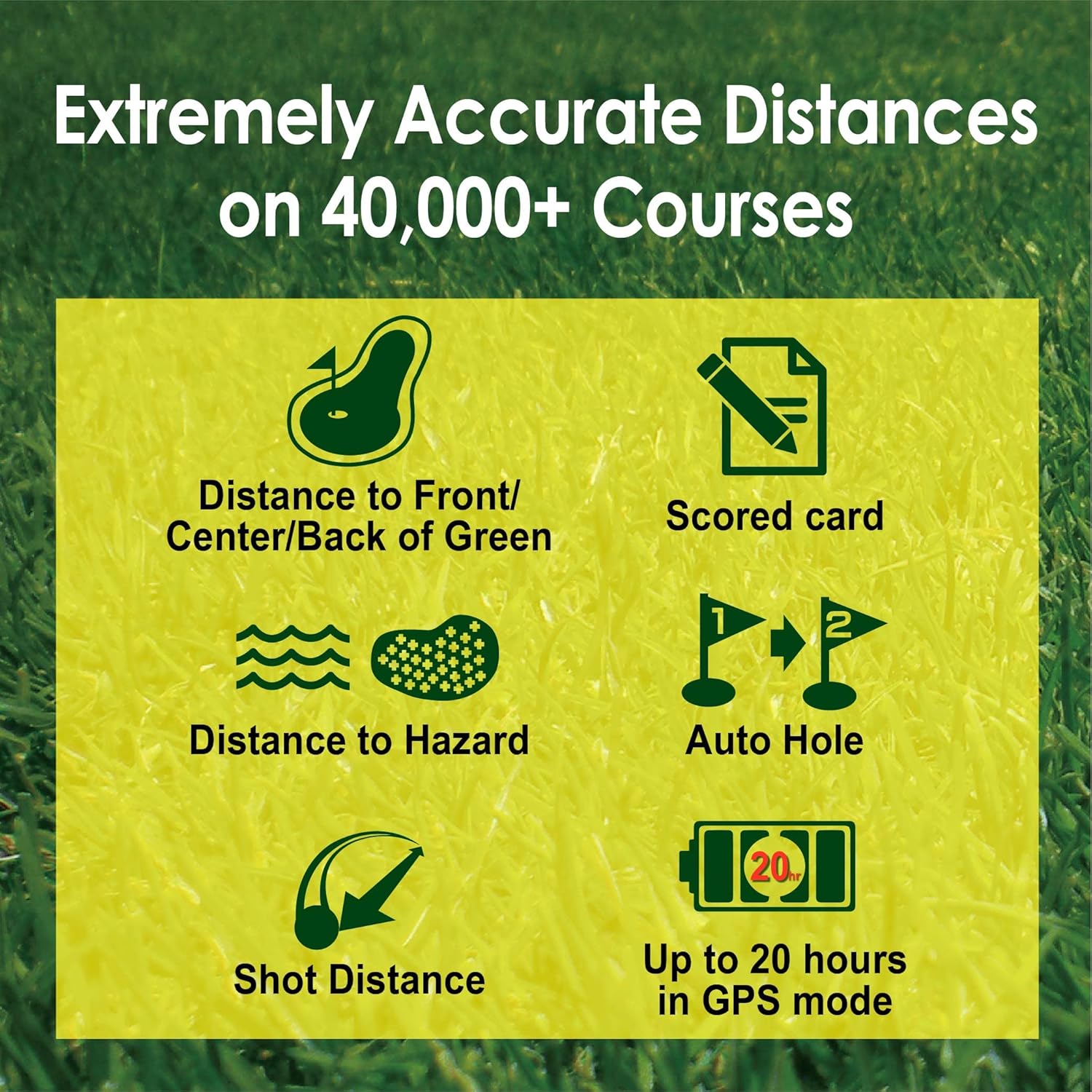 Canmore TW356 - Orologio GPS da Golf, Nero - immagine 5