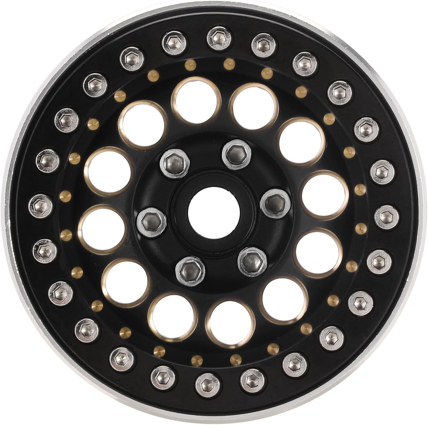 INJORA 1.9" Beadlock Cerchione 153g, Nero - immagine 5