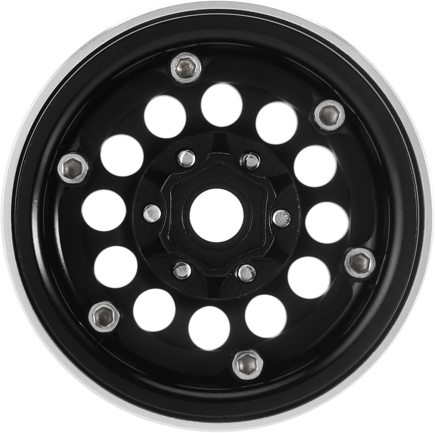 INJORA 1.9" Beadlock Cerchione 153g, Nero - immagine 6