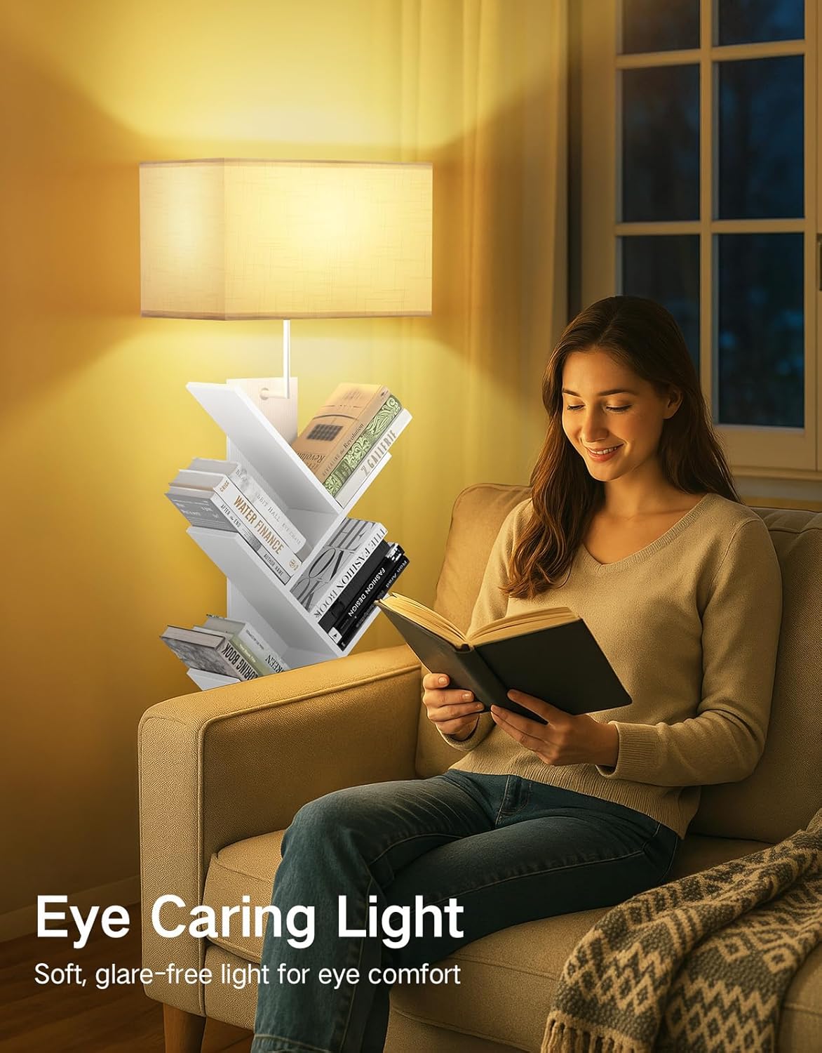 Libreria ad Albero 9 Ripiani con Luce e Telecomando - immagine 4