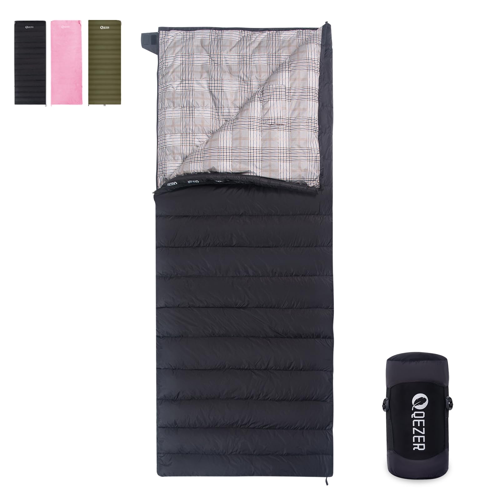 Qezer Sacco a Pelo in Piuma Leggero 3-4 Stagioni