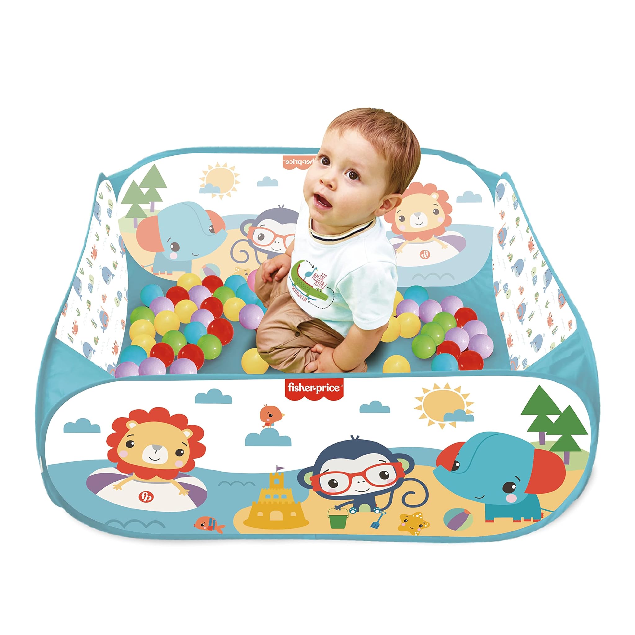 DEQUBE Fisher Price - Piscina Portatile con 25 Palline
