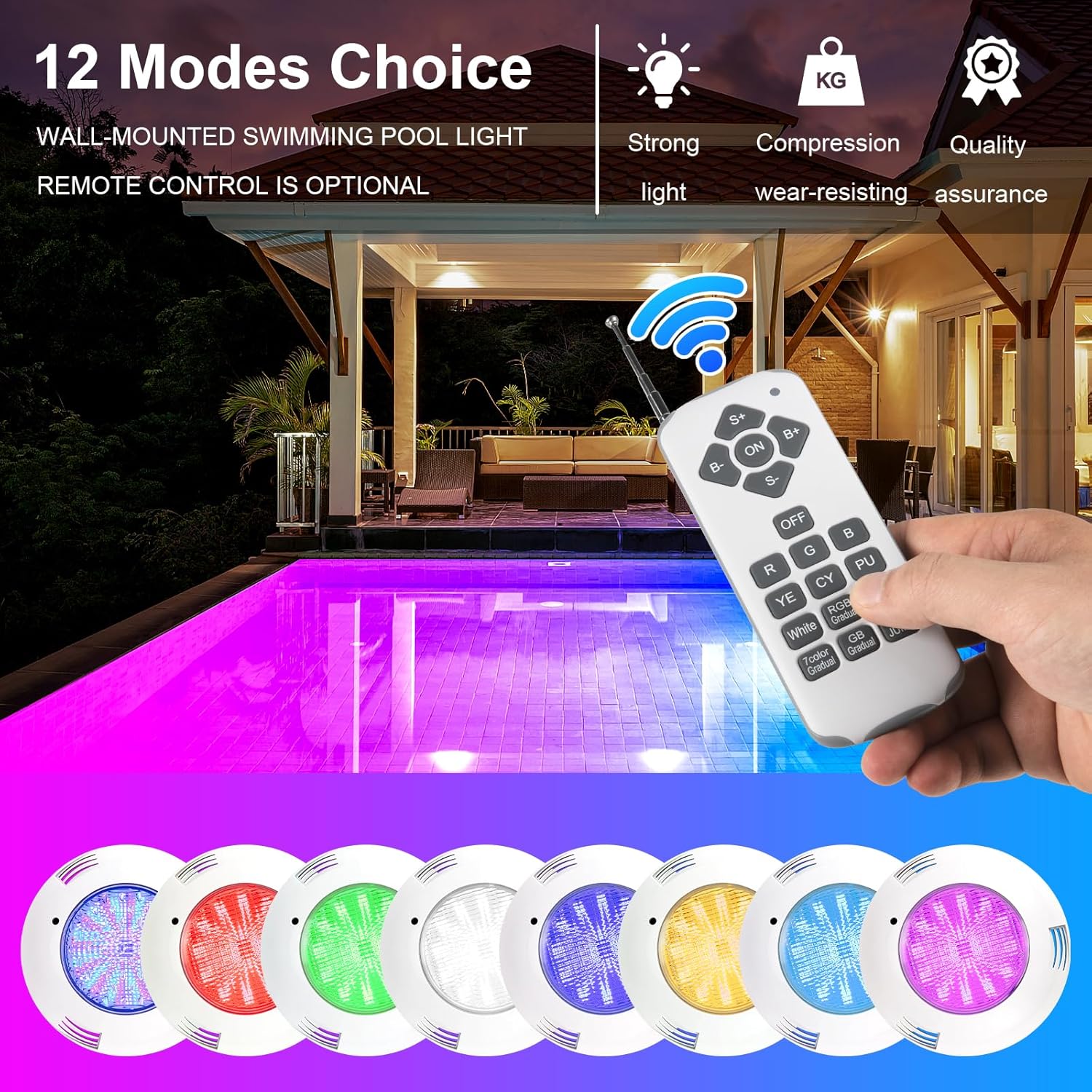 Luci per Piscina 38W RGB LED PAR56 3800LM - immagine 4