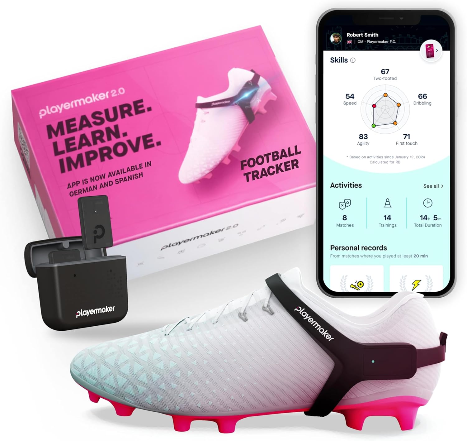 Playermaker Smart Football Tracker per Tacchetti - immagine 1