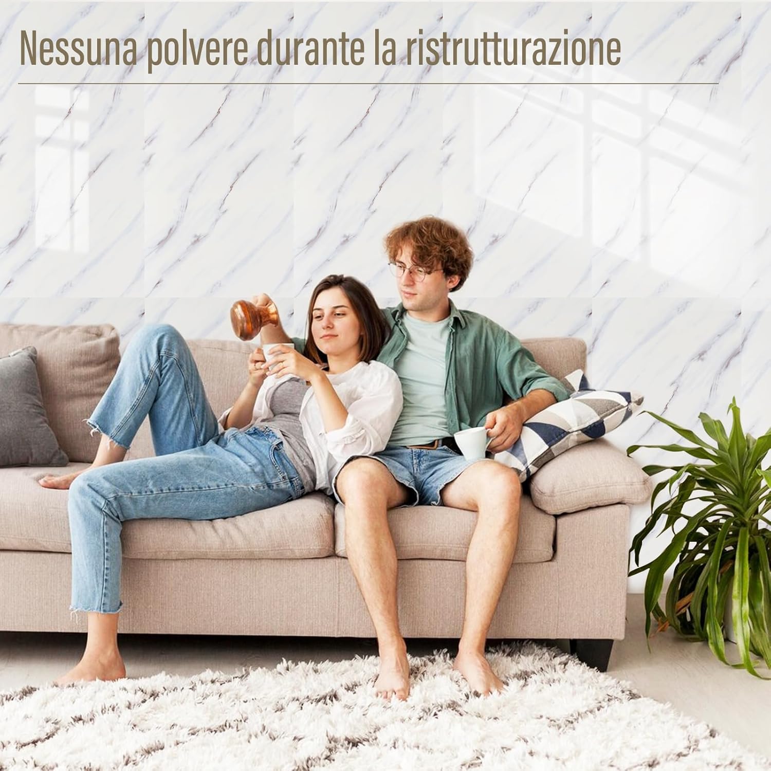 Piastrelle Autoadesive da Parete 30x30 cm - 22 Pezzi - immagine 5