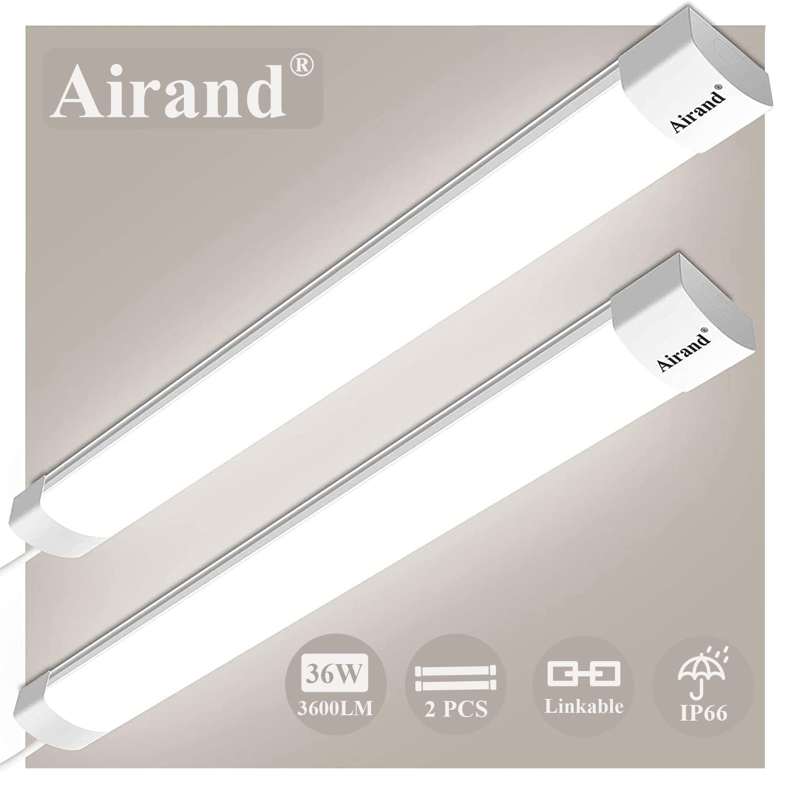Tubo Neon LED 120cm 36W 3600LM IP66 (2 Pezzi)