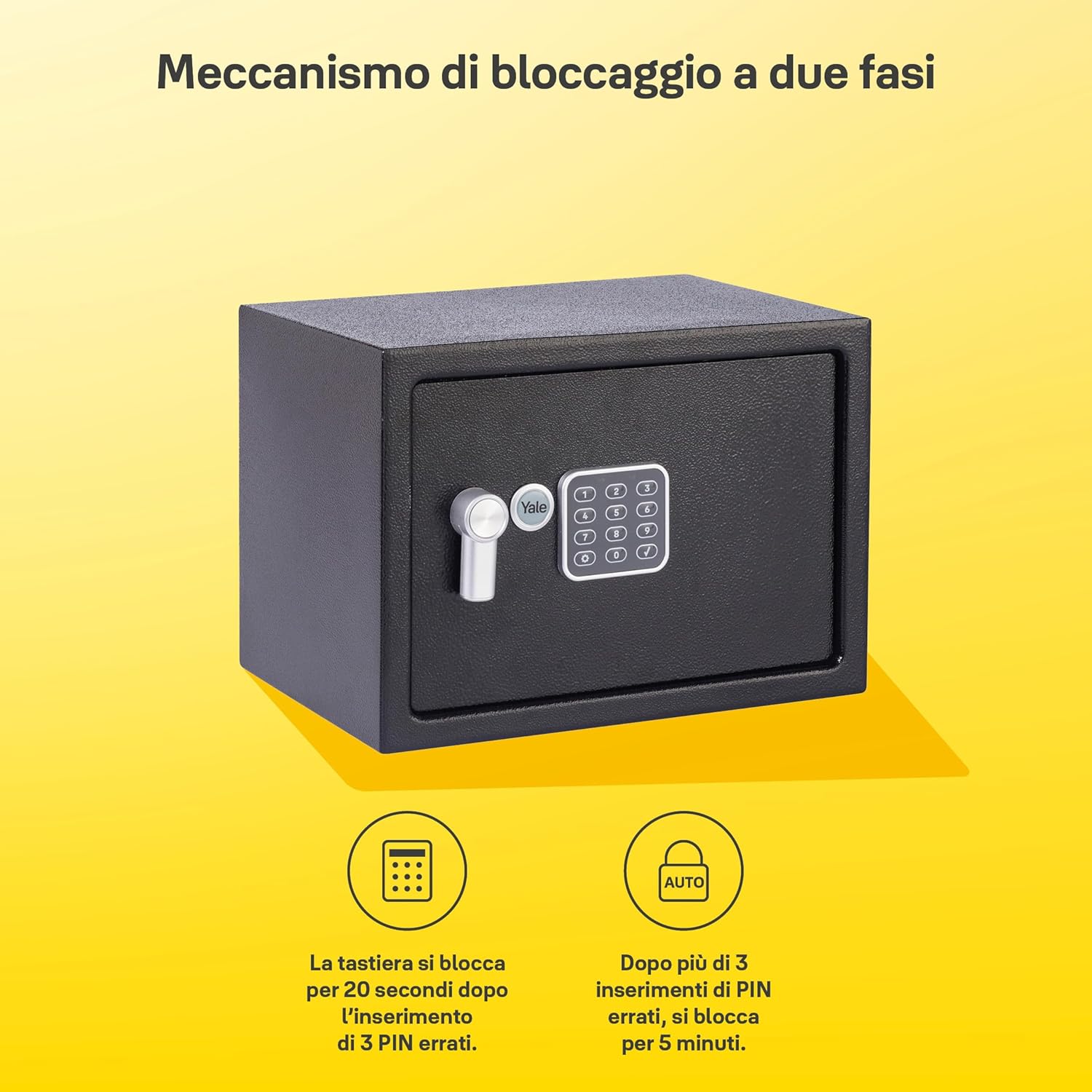 Yale Cassaforte Elettronica Serie Value Media YSV/250/DB2 - immagine 3