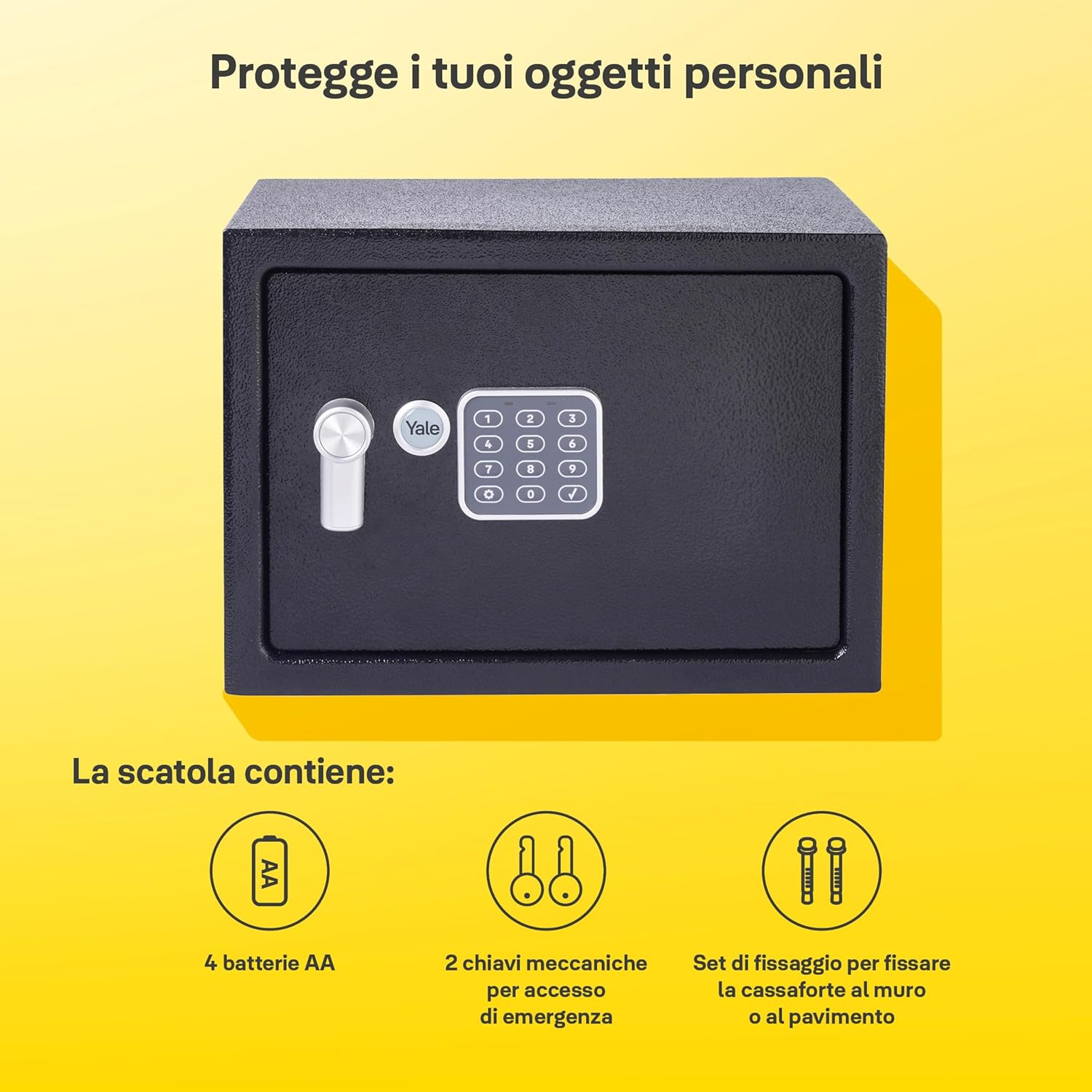 Yale Cassaforte Elettronica Serie Value Media YSV/250/DB2 - immagine 4