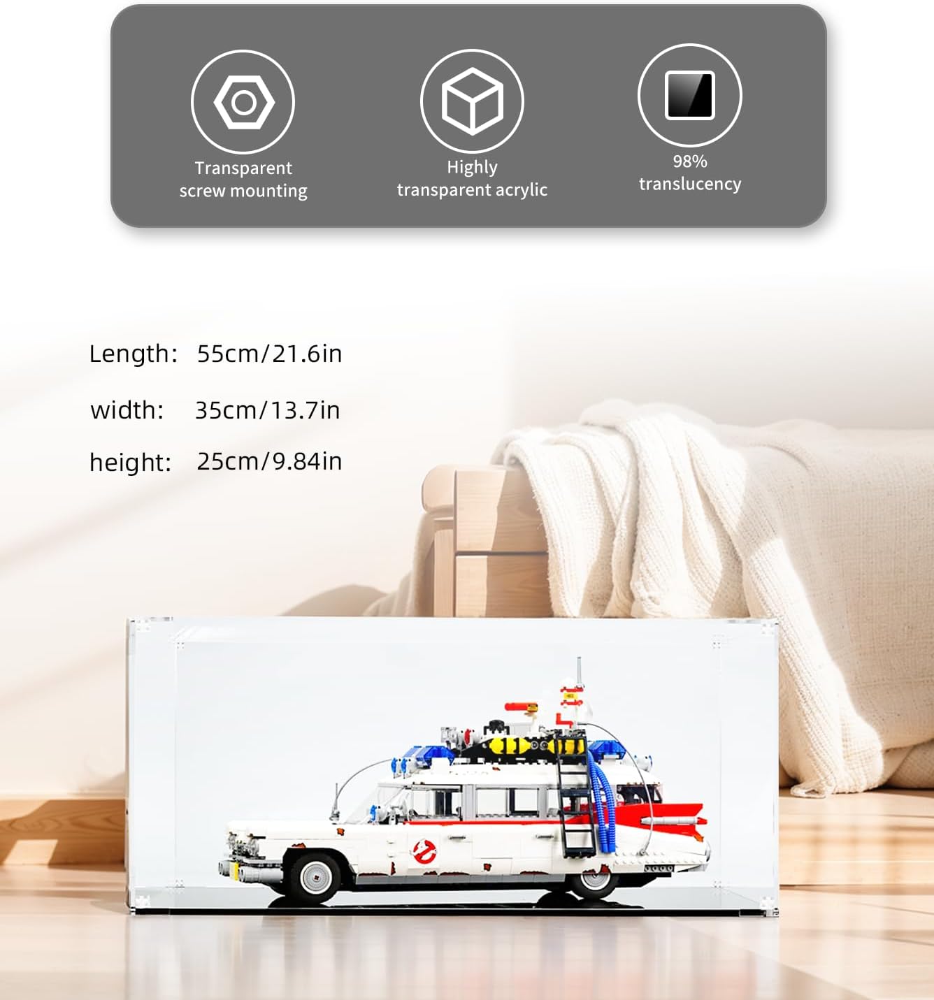 Icuanuty Vetrina Acrilico per Lego Icons - immagine 5