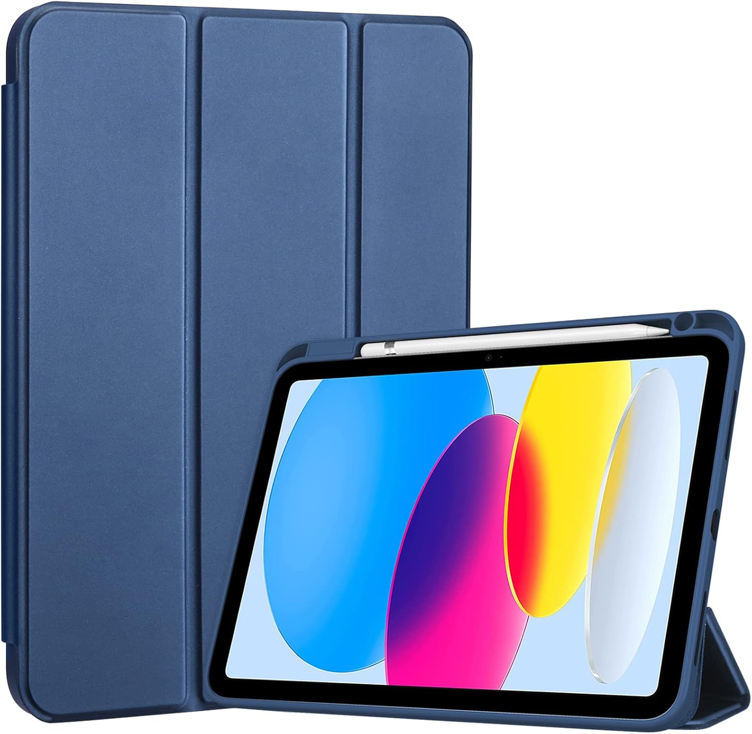Procase Cover iPad 10 Generazione 10,9 Pollici, Blu Scuro - immagine 1