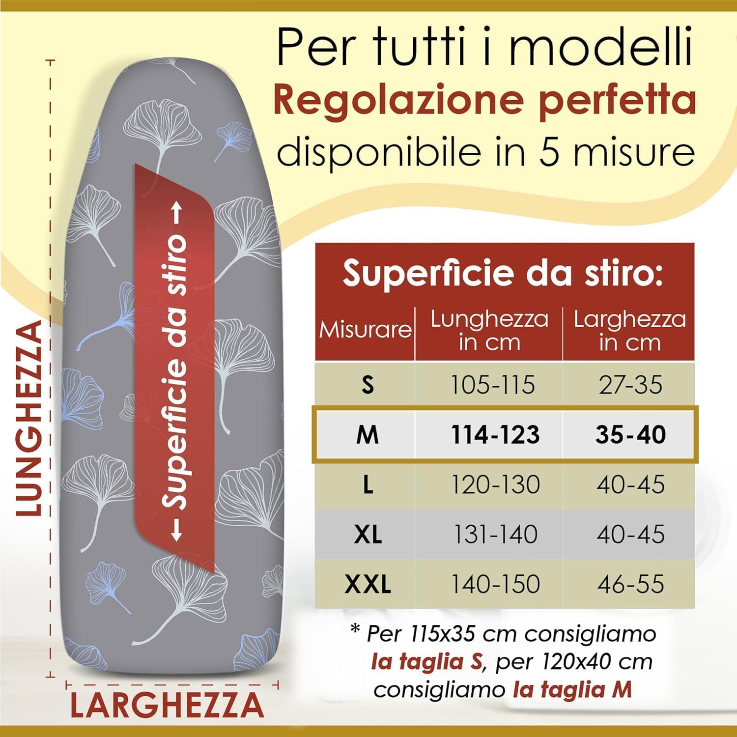 Copriasse da Stiro Universale 120x40cm - immagine 2