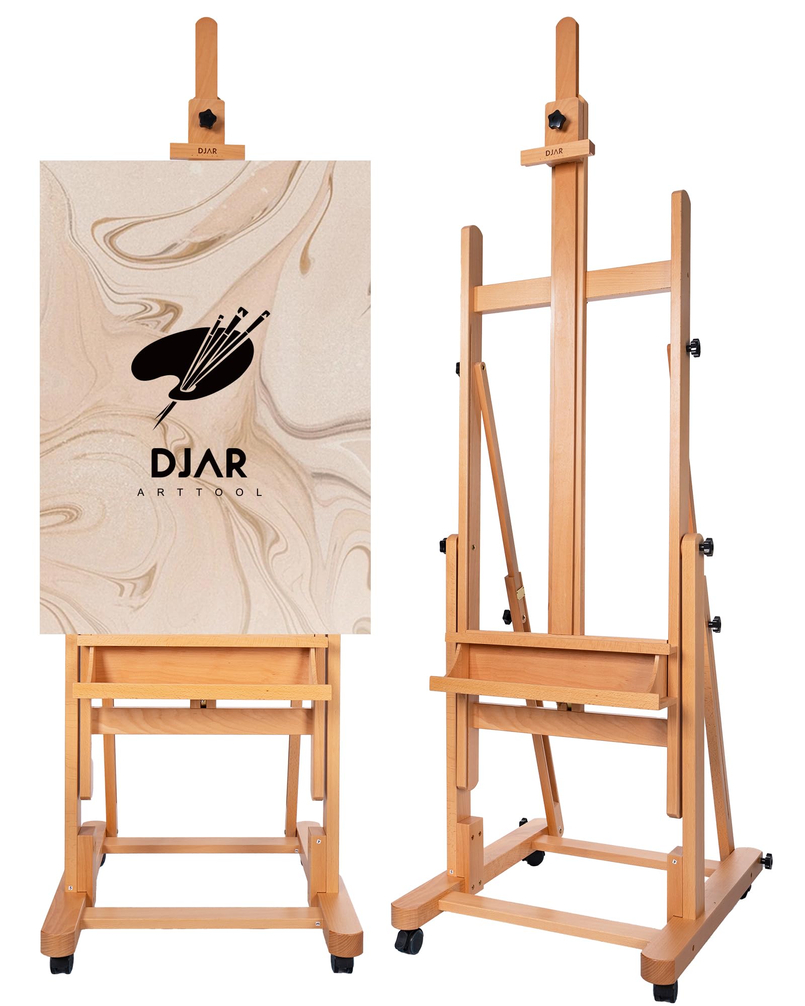 Djar Cavalletto per Pittura da Studio in Legno di Faggio